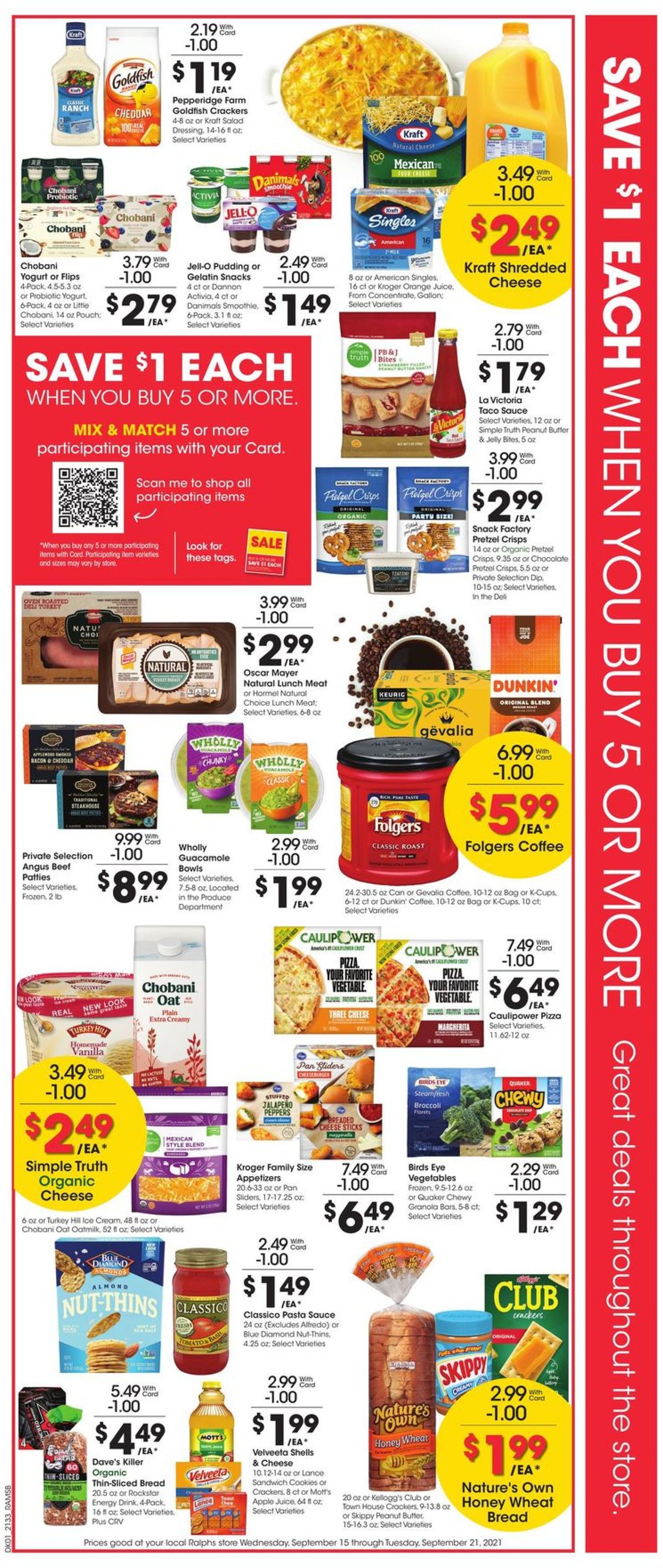 Ralphs Ad from 09/15/2021