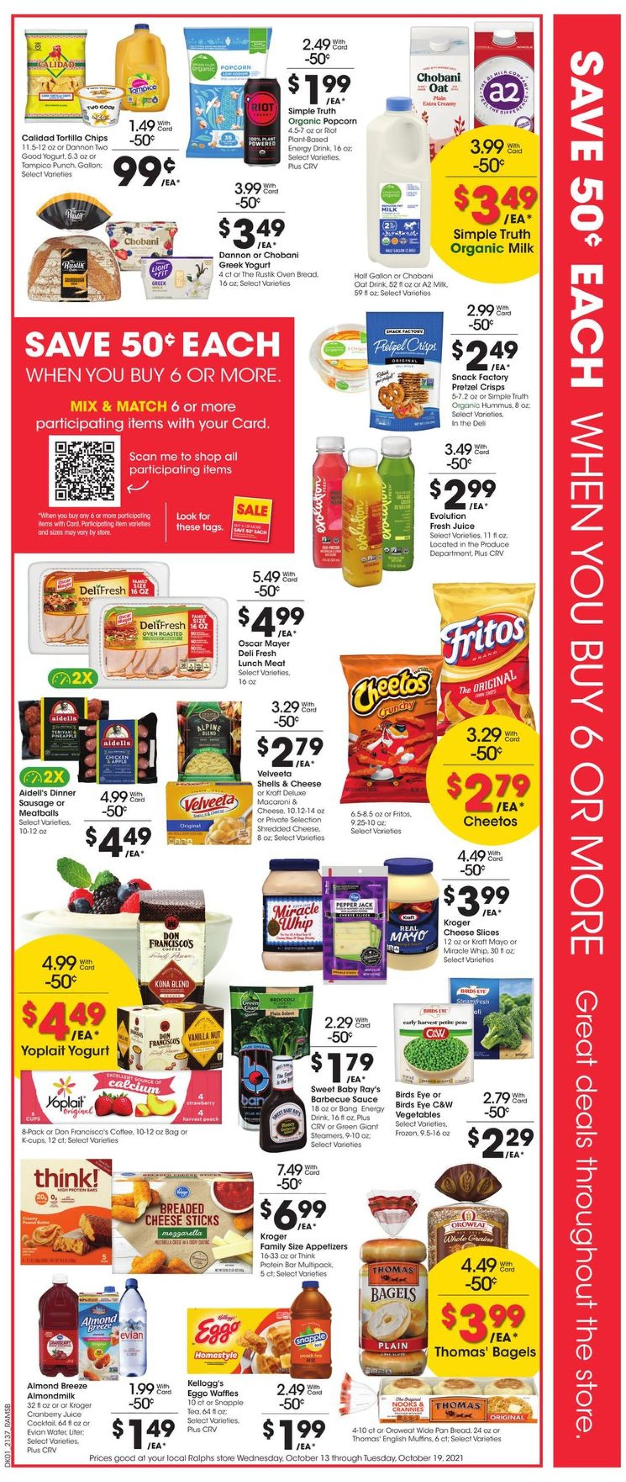 Ralphs Ad from 10/13/2021