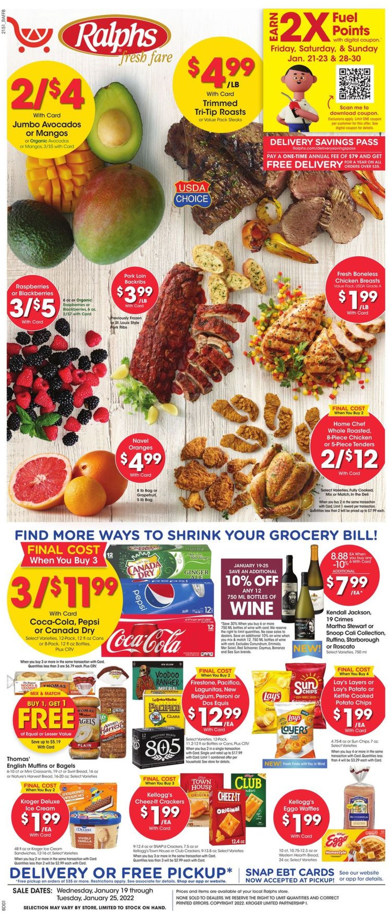 Ralphs Ad from 01/19/2022