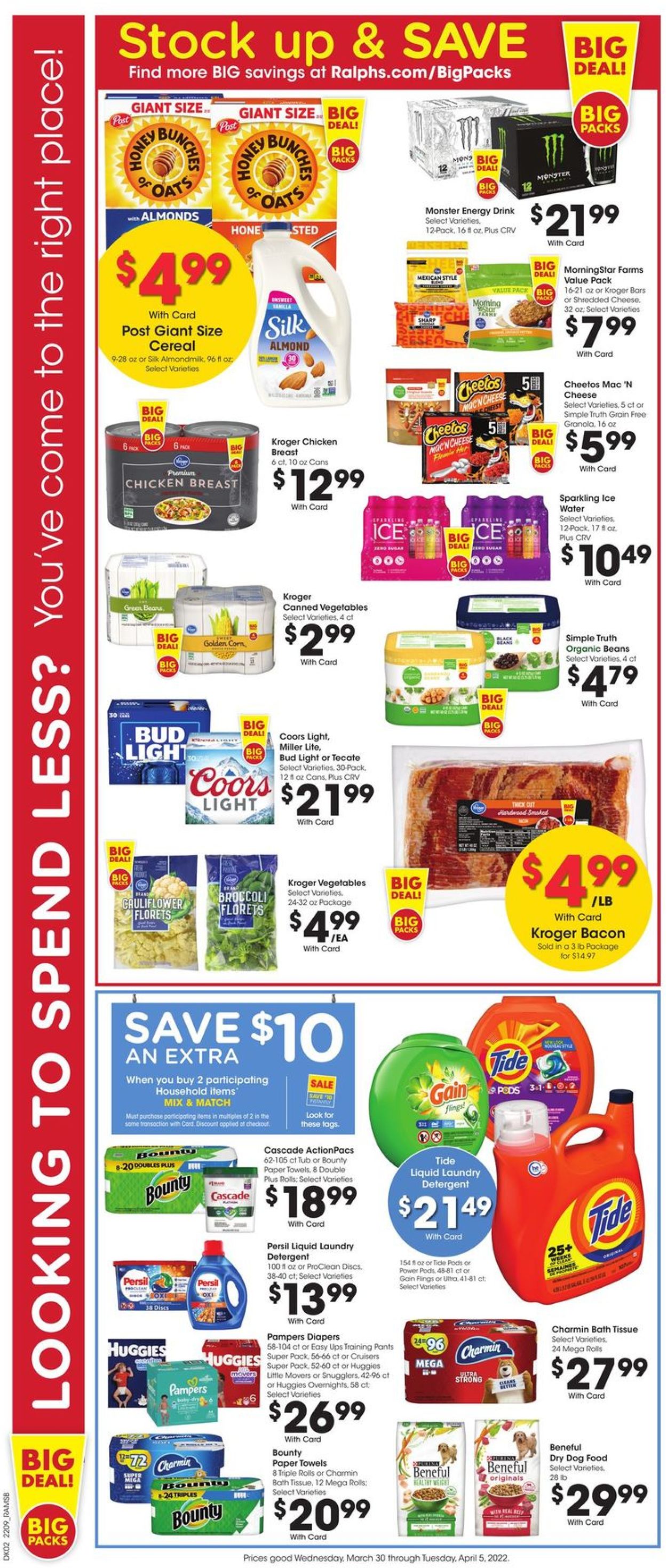 Ralphs Ad from 03/30/2022