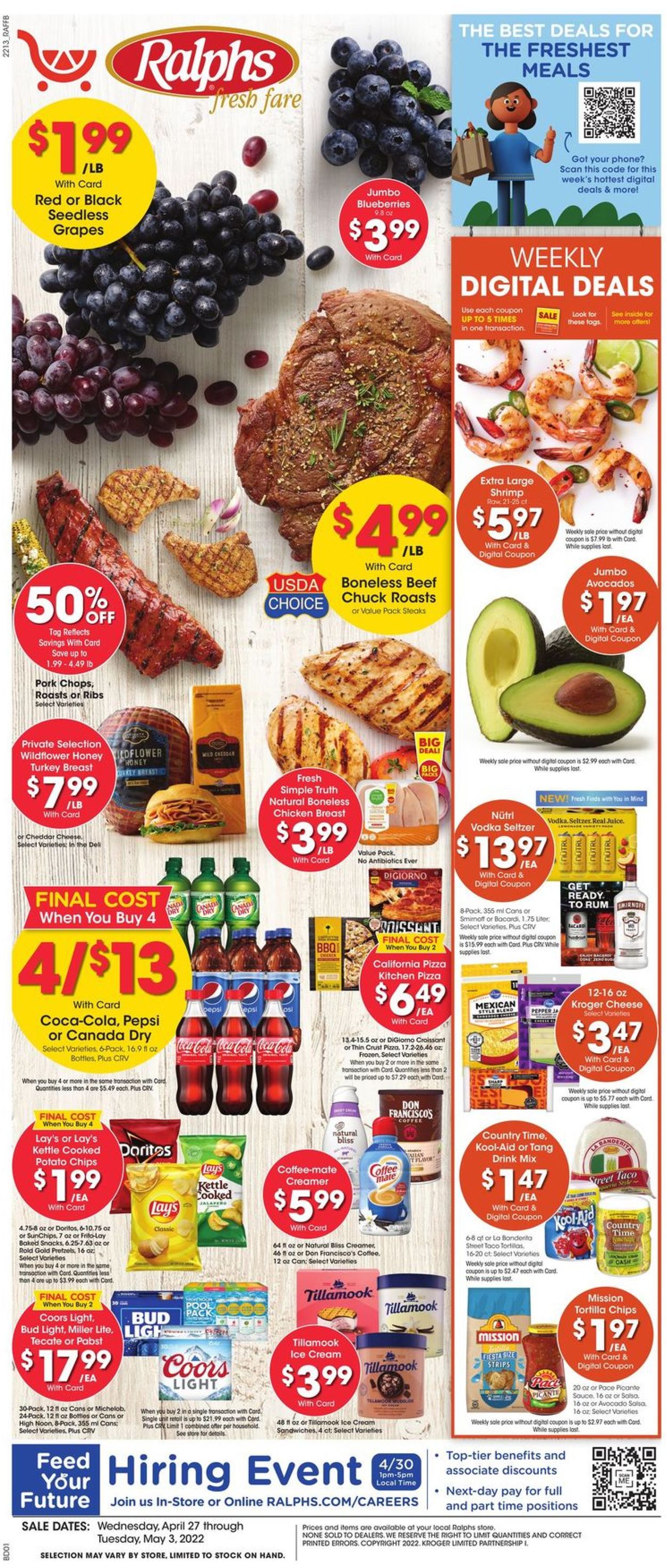 Ralphs Ad from 04/27/2022