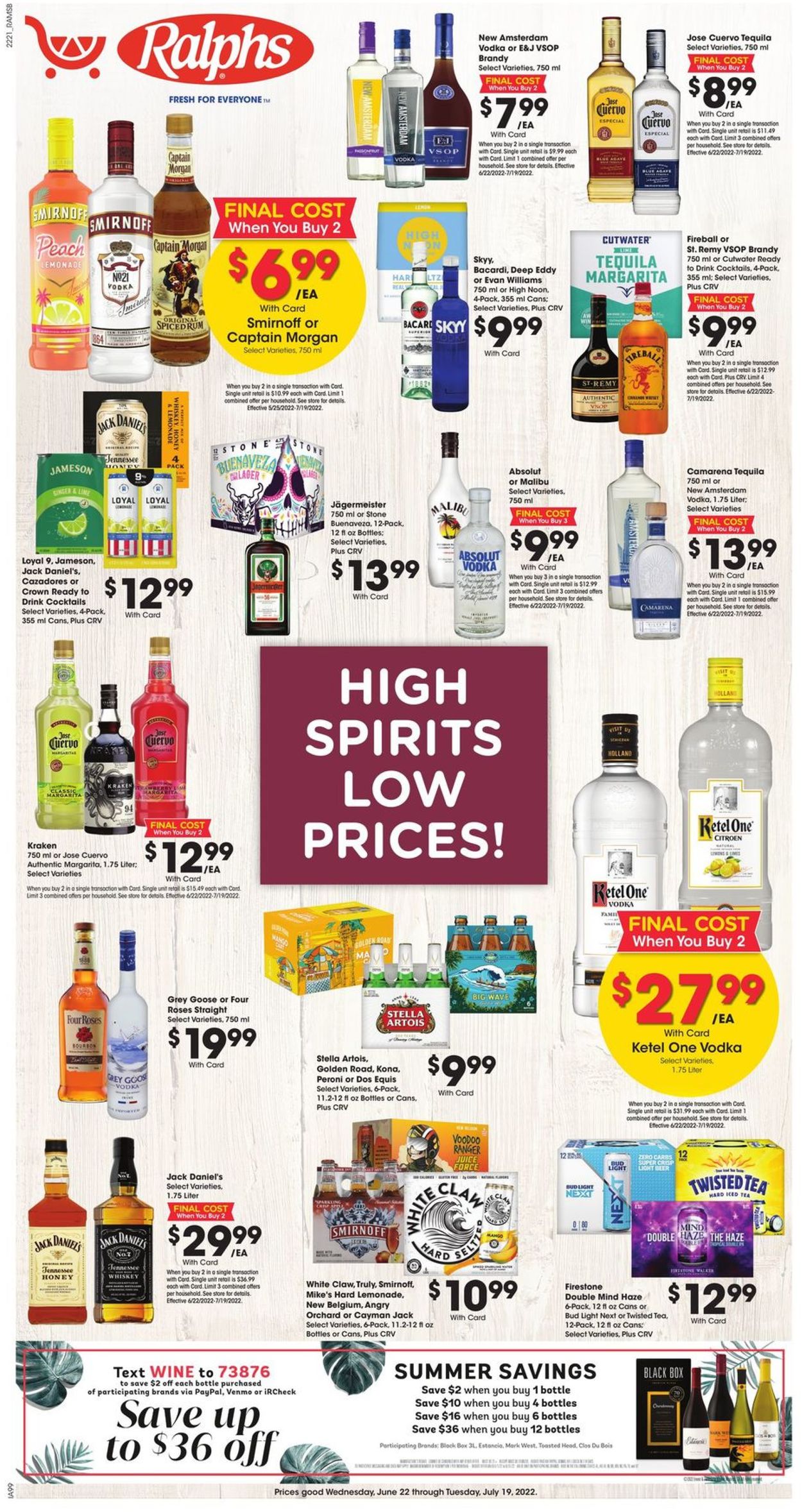 Ralphs Ad from 06/22/2022