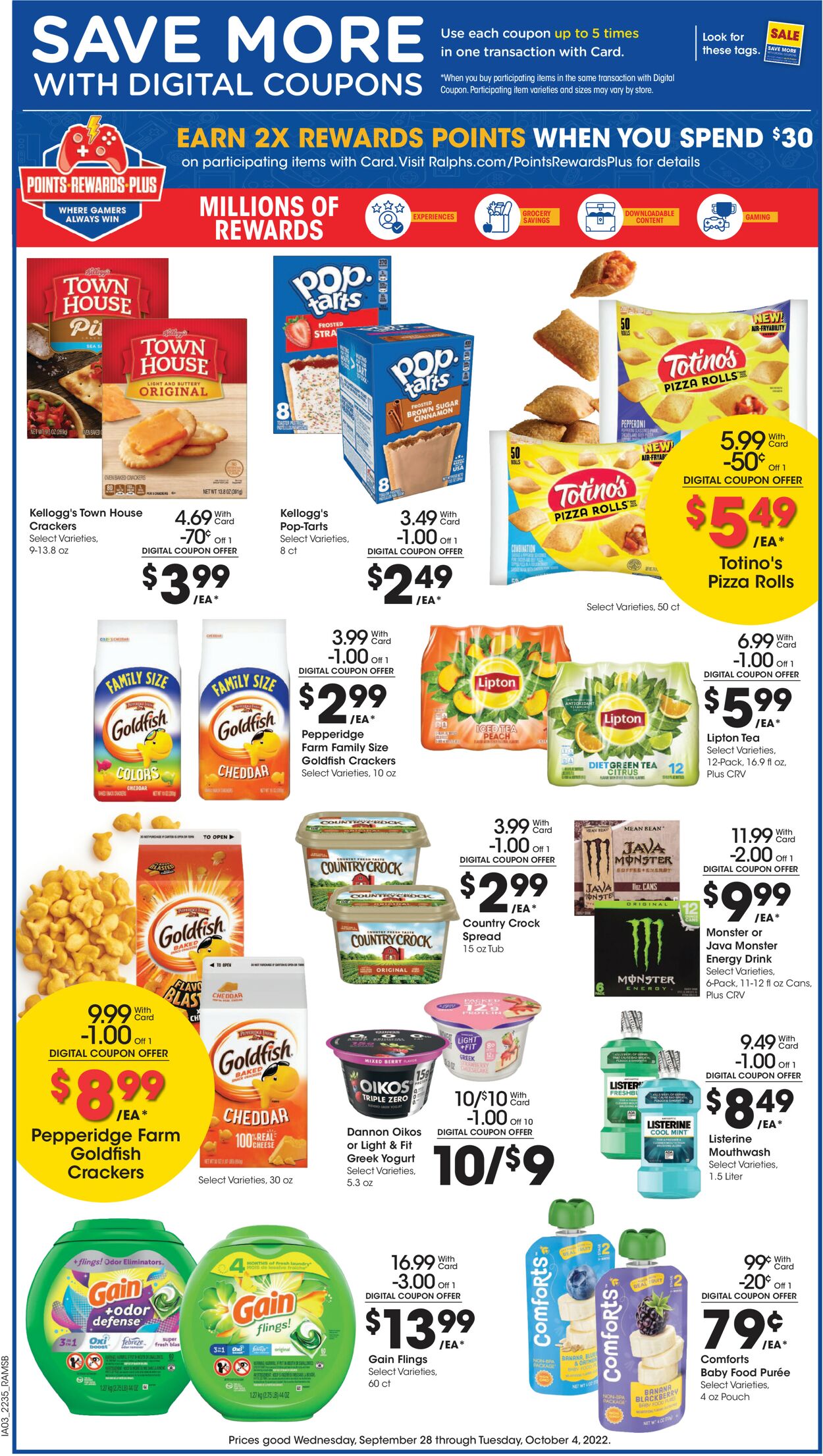Ralphs Ad from 09/28/2022