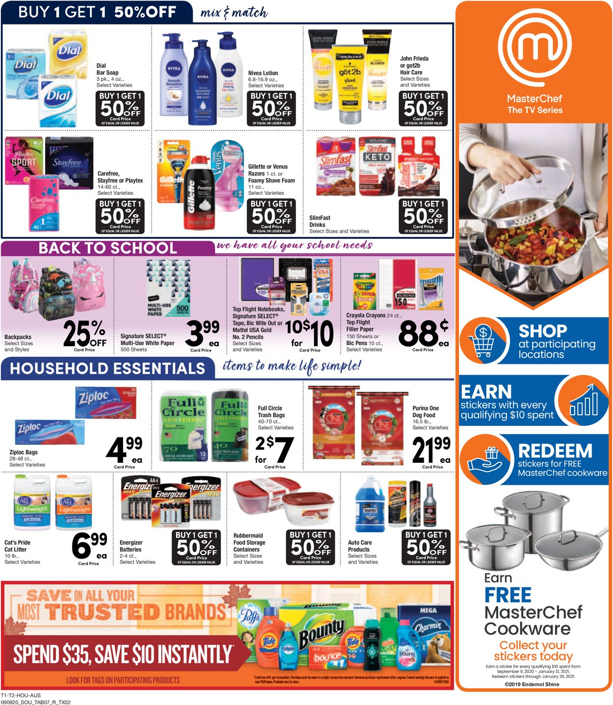 Randalls Ad from 09/09/2020