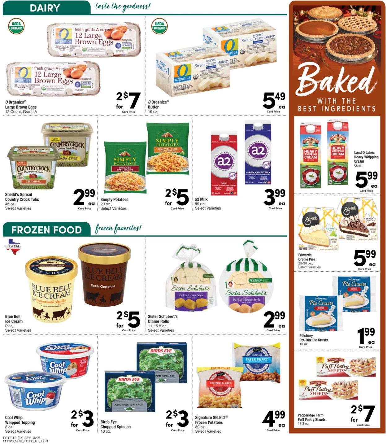 Randalls Ad from 11/11/2020