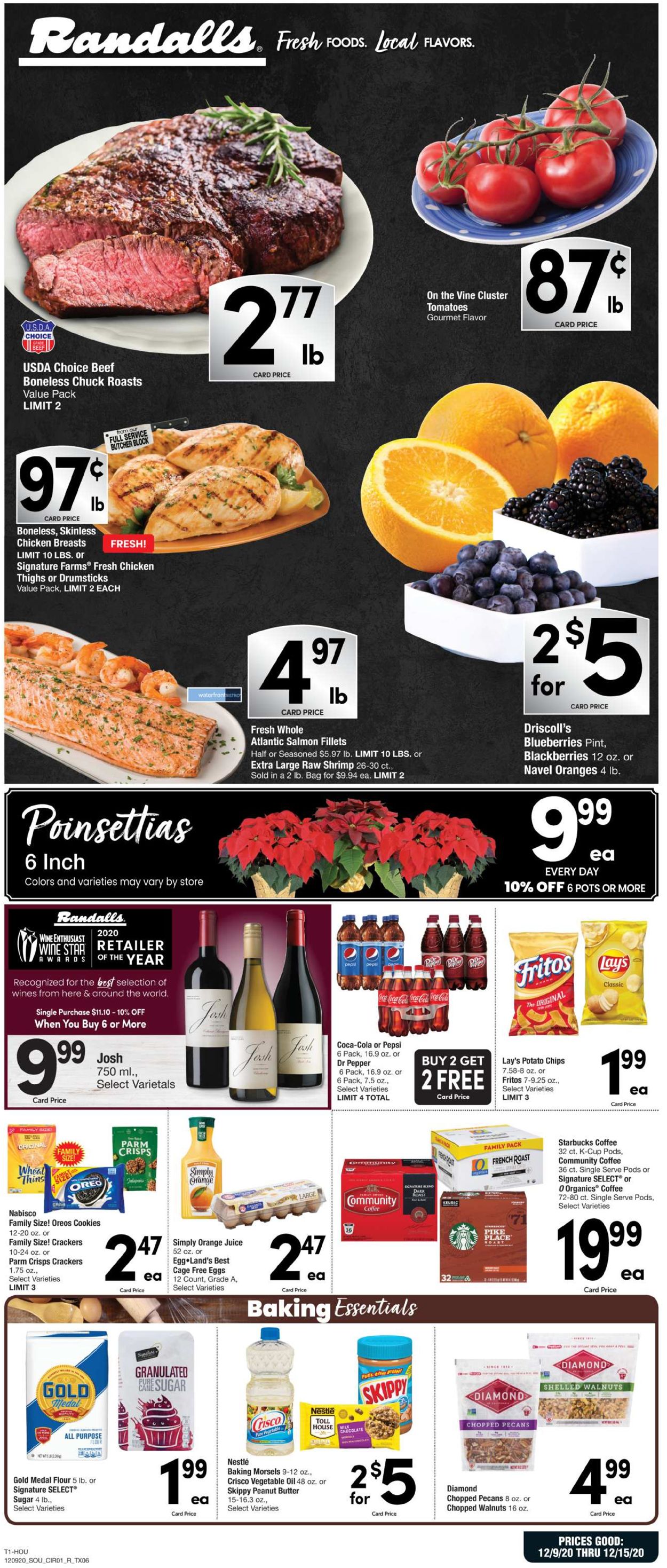 Randalls Ad from 12/09/2020