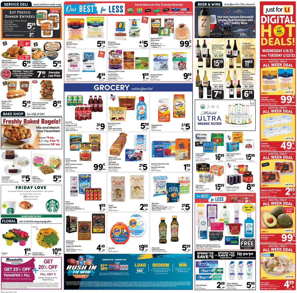 Randalls Ad from 01/06/2021