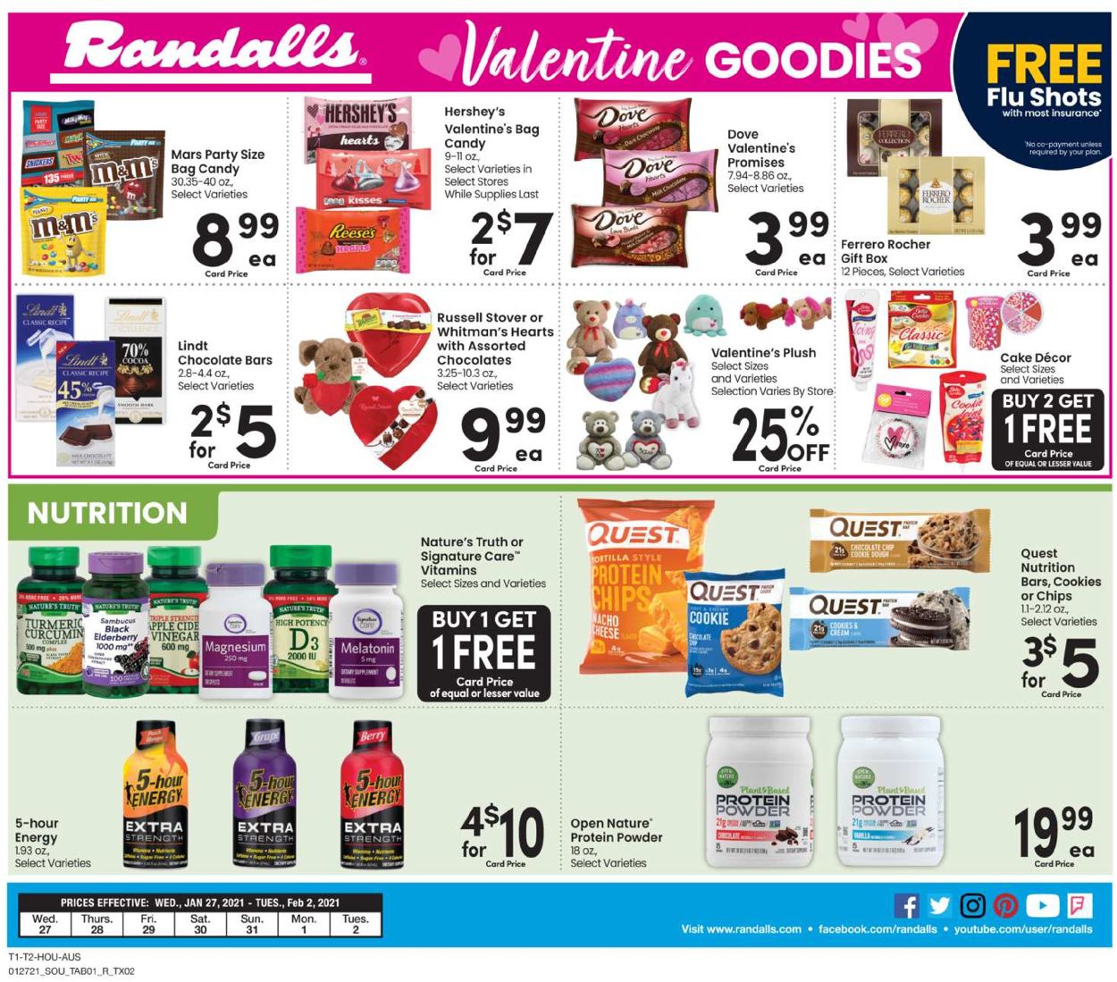 Randalls Ad from 01/27/2021