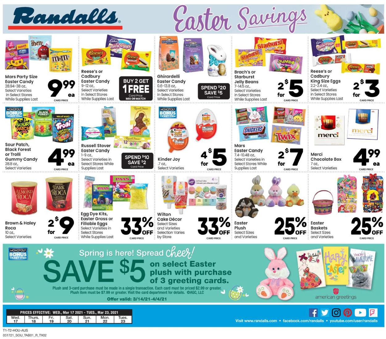 Randalls Ad from 03/17/2021