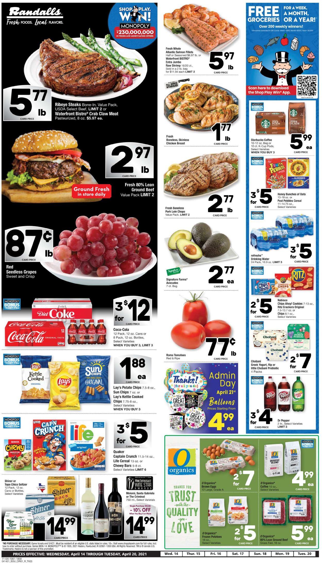 Randalls Ad from 04/14/2021
