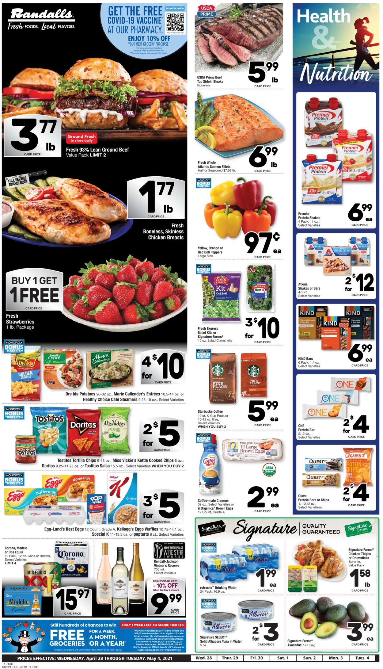 Randalls Ad from 04/28/2021
