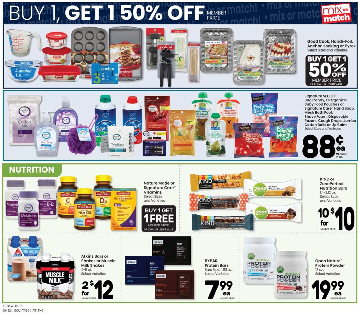 Randalls Ad from 09/15/2021