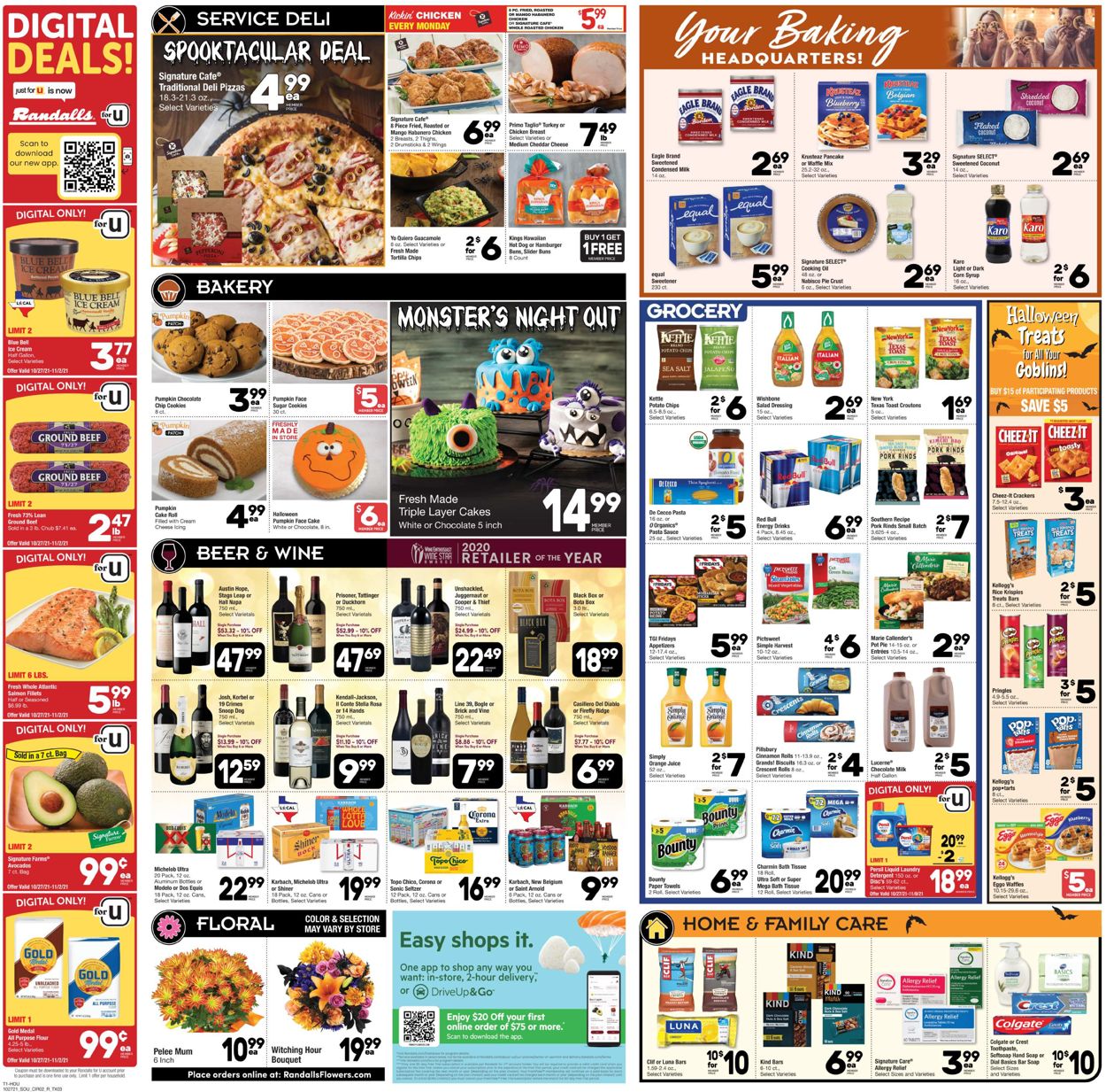 Randalls Ad from 10/27/2021