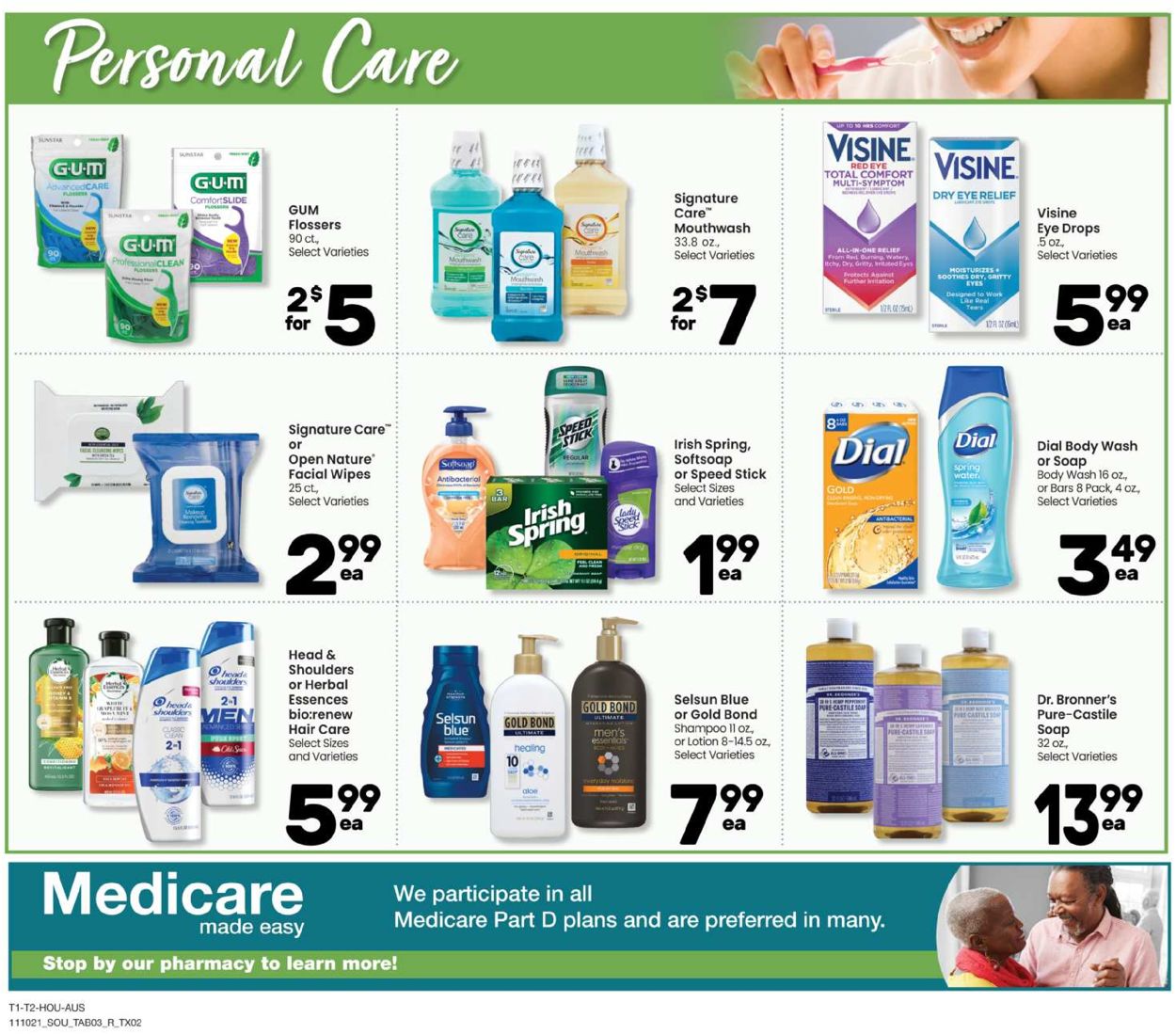 Randalls Ad from 11/10/2021