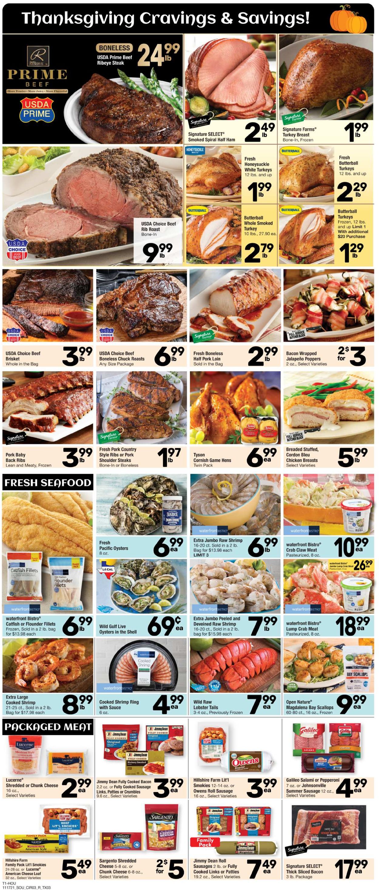 Randalls Ad from 11/17/2021