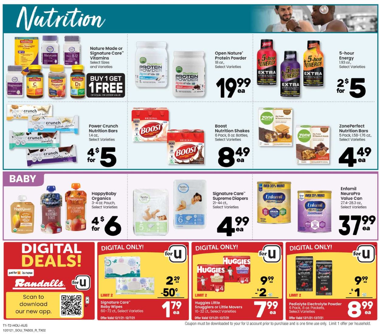Randalls Ad from 12/01/2021