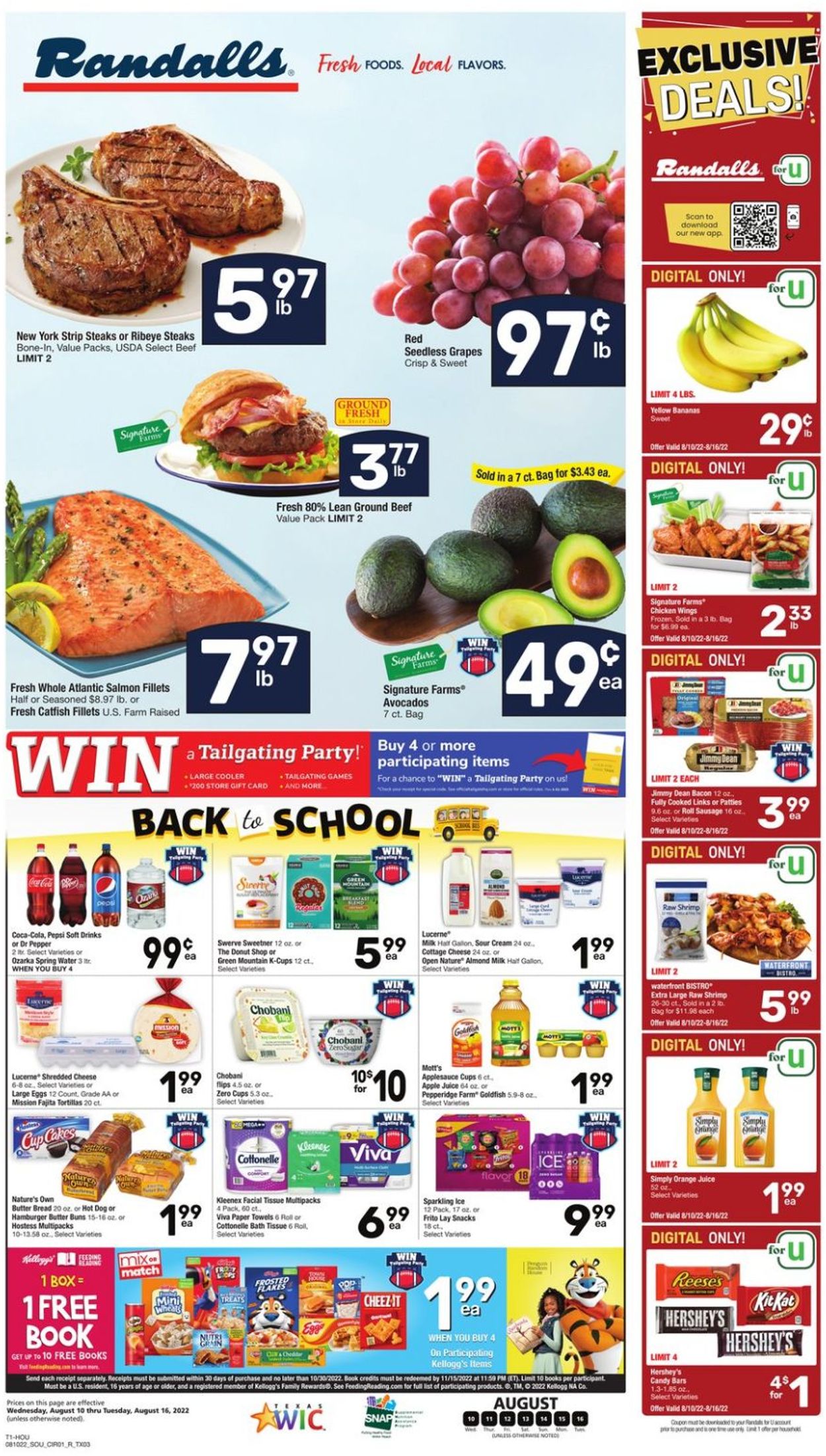 Randalls Ad from 08/10/2022