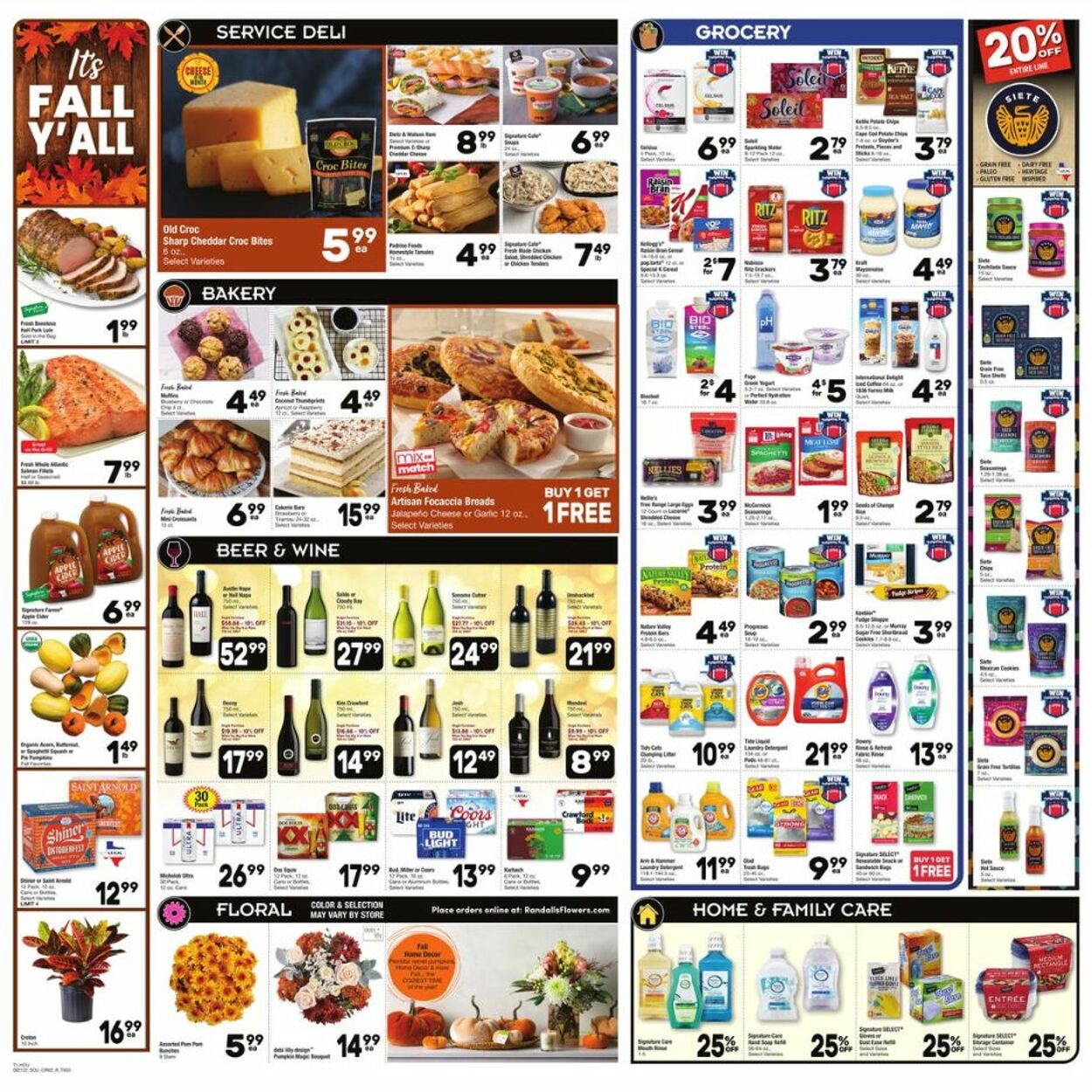 Randalls Ad from 09/21/2022