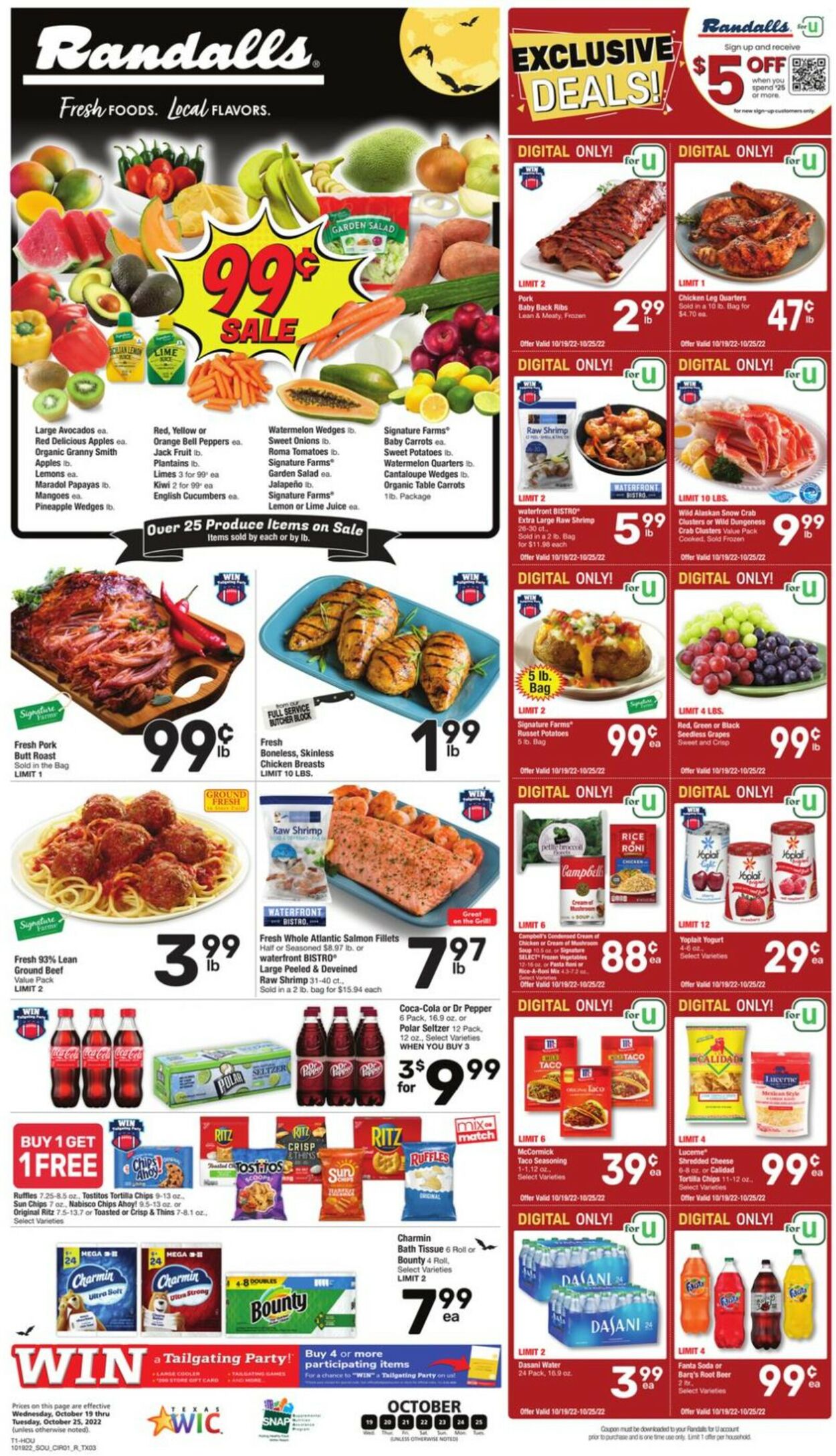 Randalls Ad from 10/19/2022
