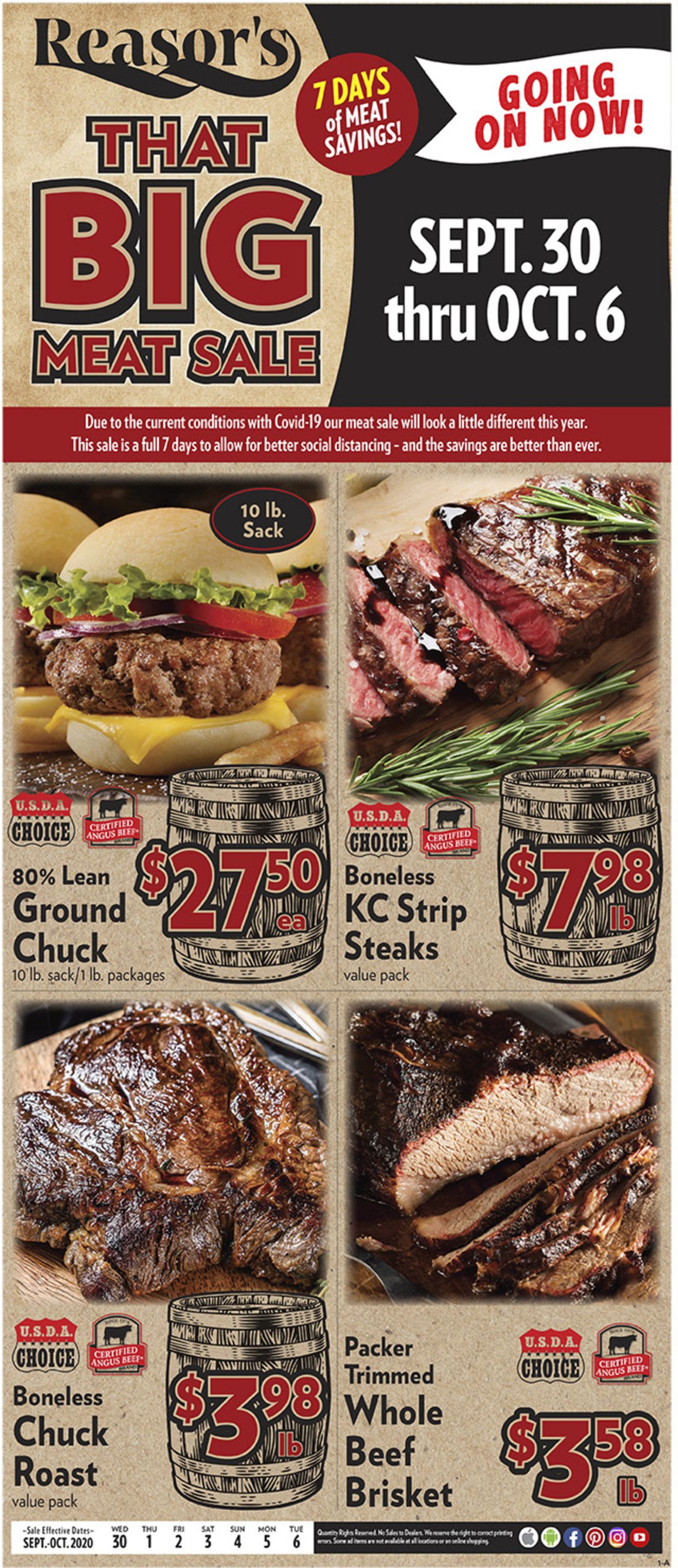 Reasor's Ad from 09/30/2020