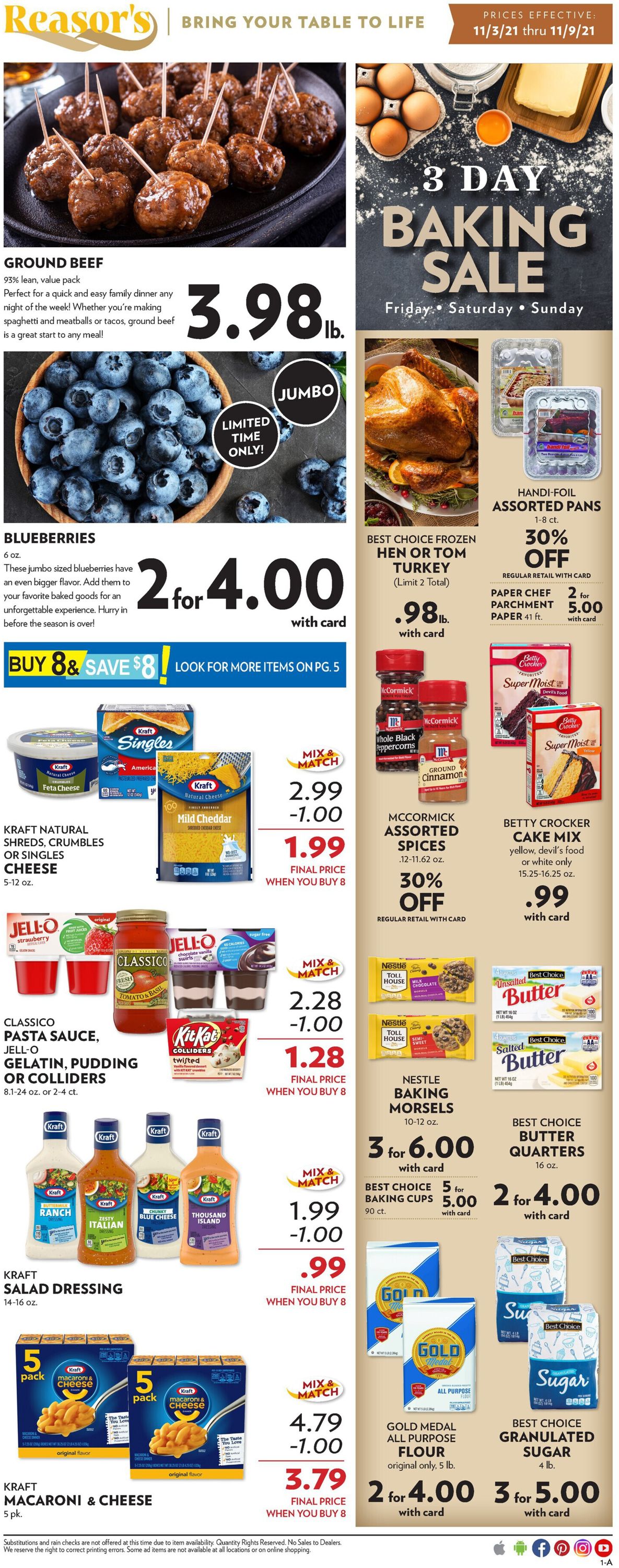 Reasor's Ad from 11/03/2021