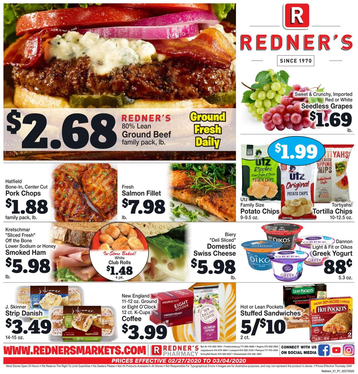 Redner’s Warehouse Market Ad from 02/27/2020