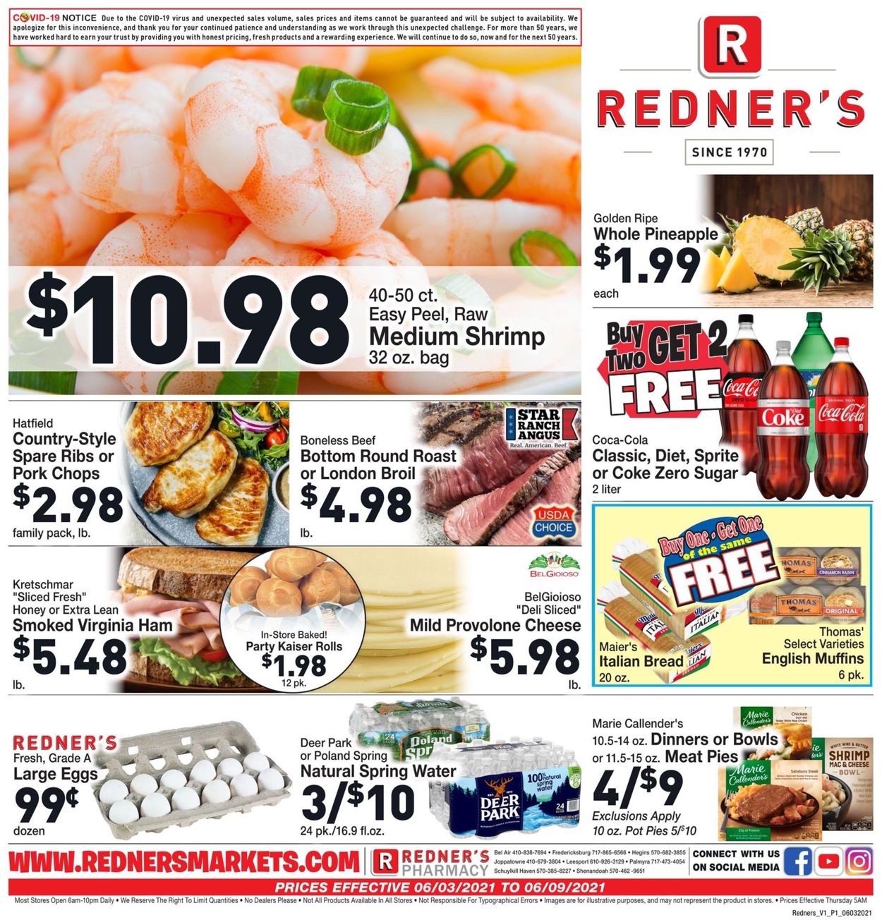 Redner’s Warehouse Market Ad from 06/03/2021