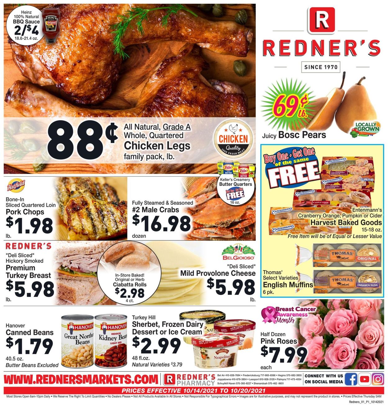 Redner’s Warehouse Market Ad from 10/14/2021