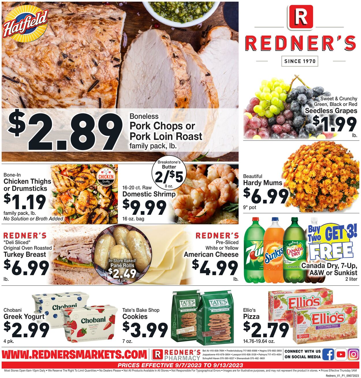 Redner’s Warehouse Market Ad from 09/07/2023