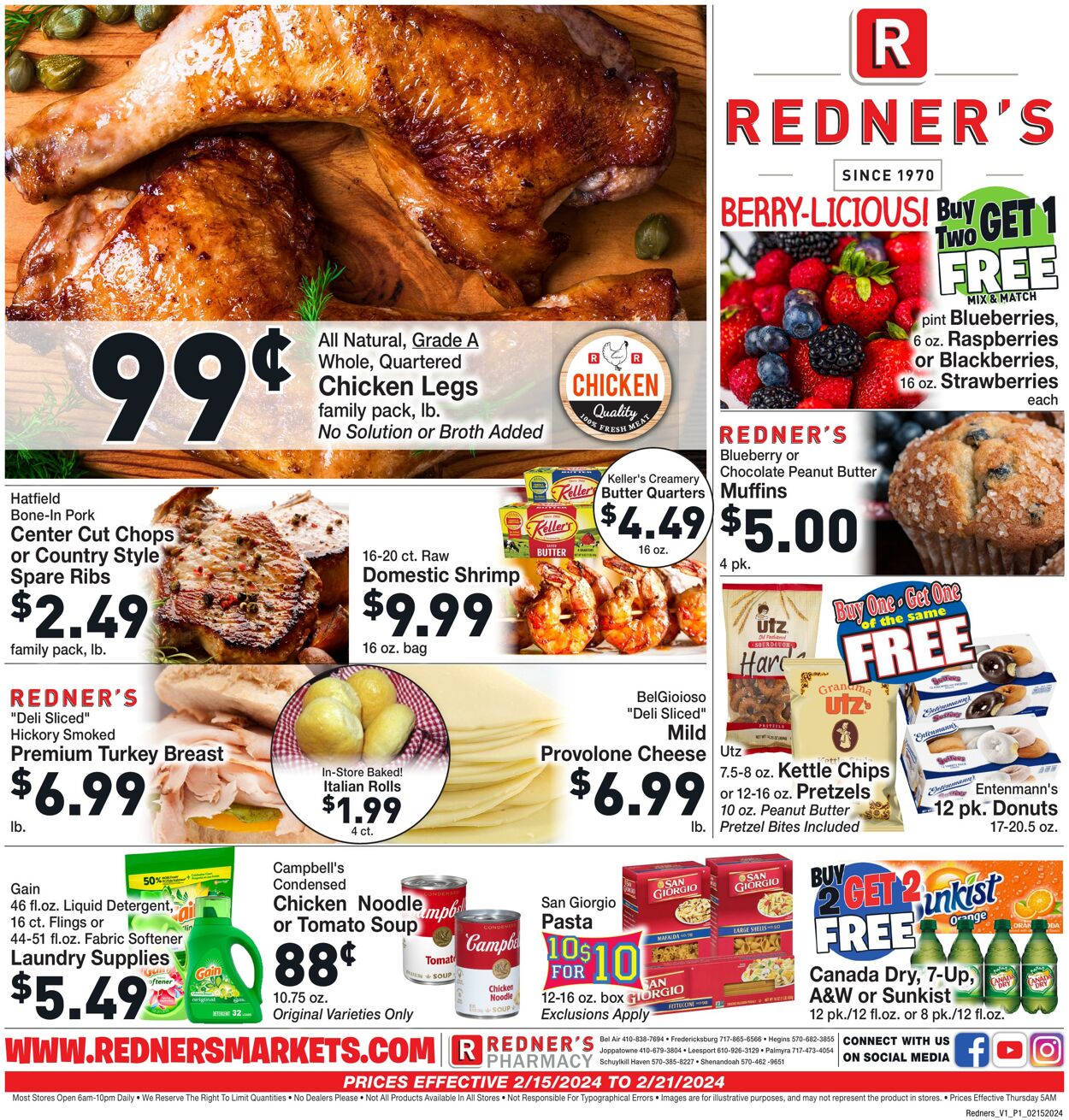 Redner’s Warehouse Market Current weekly ad 02/15 - 02/21/2024