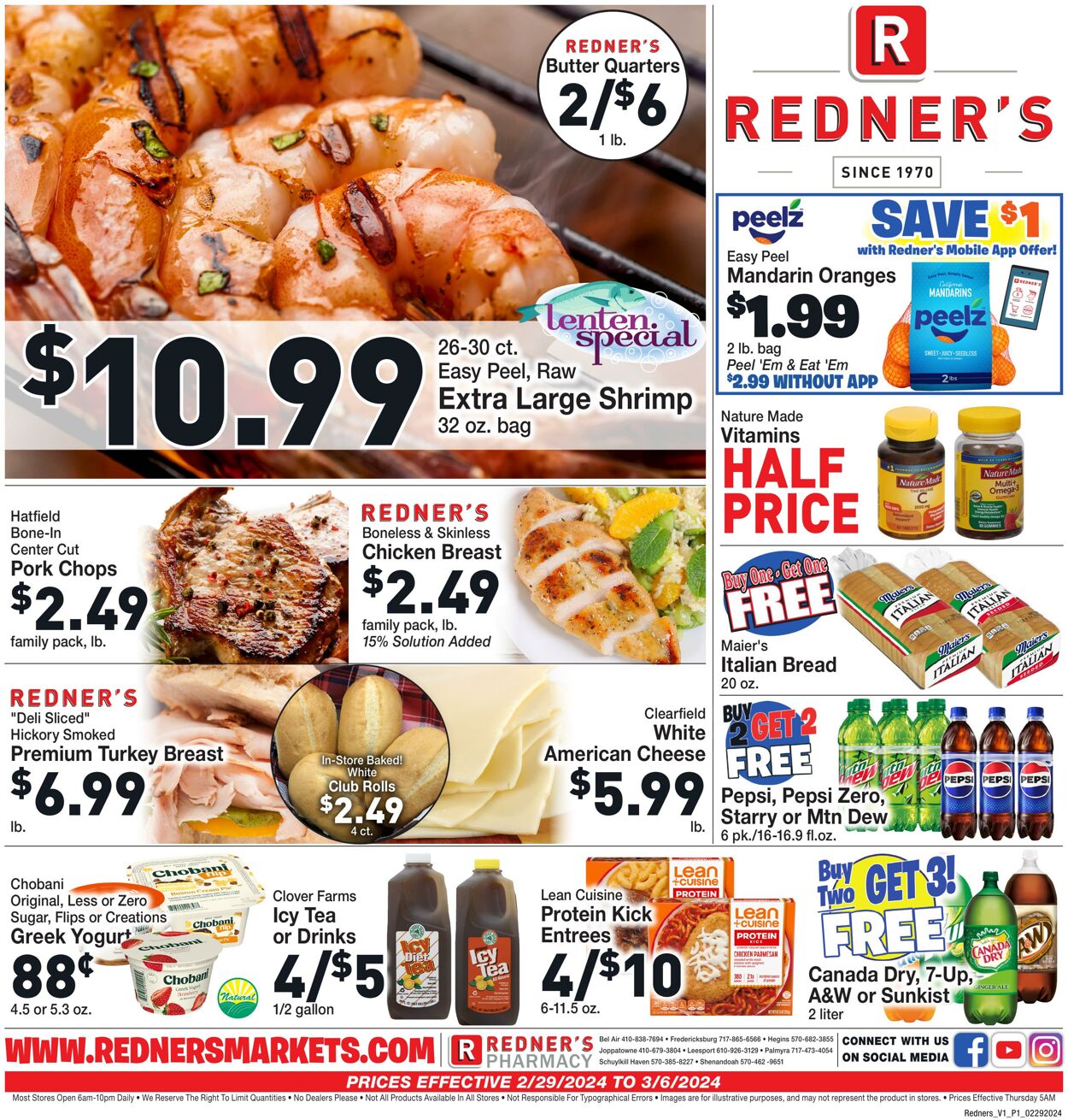 Redner’s Warehouse Market Ad from 02/29/2024