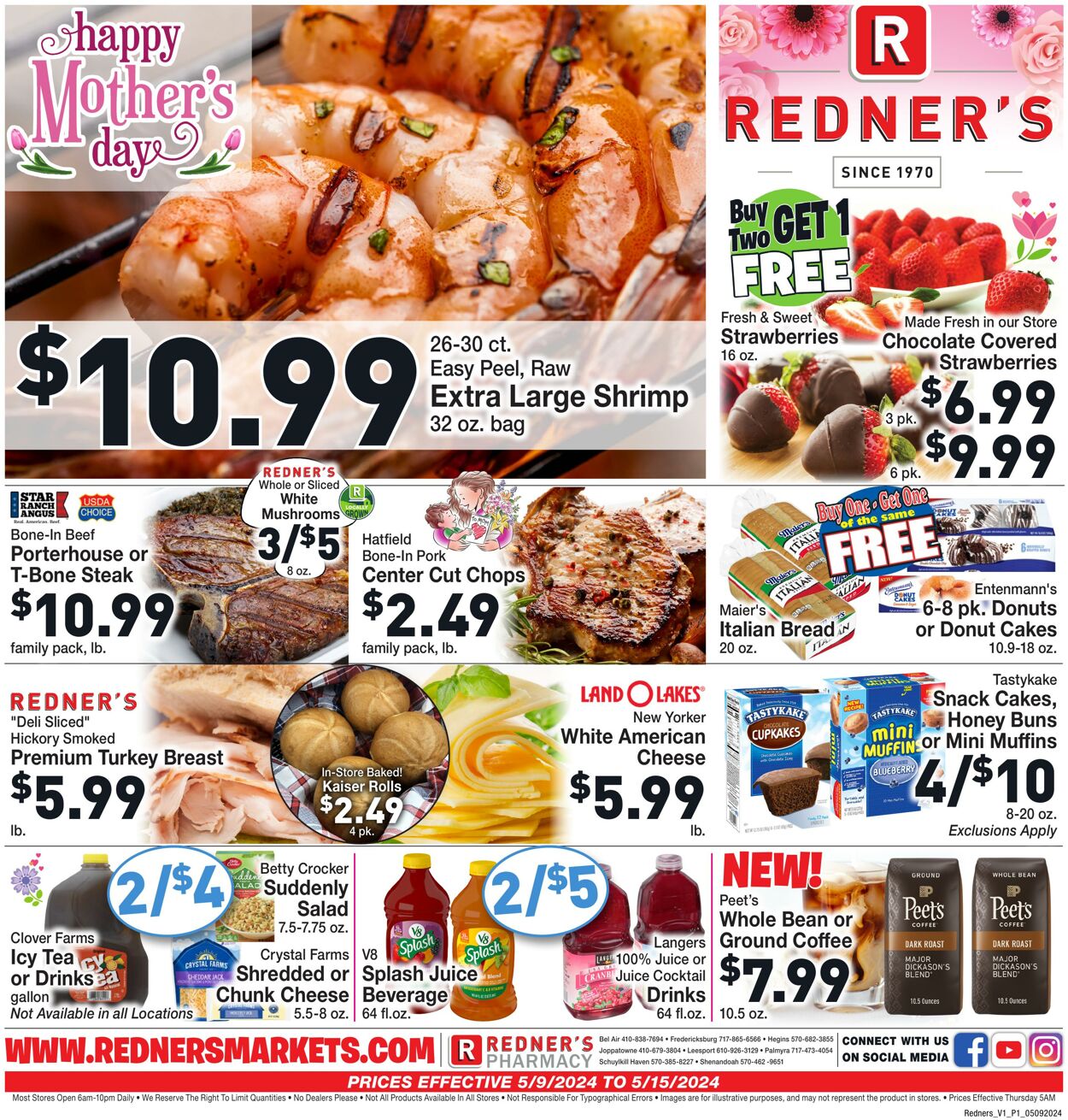 Redner’s Warehouse Market Ad from 05/09/2024