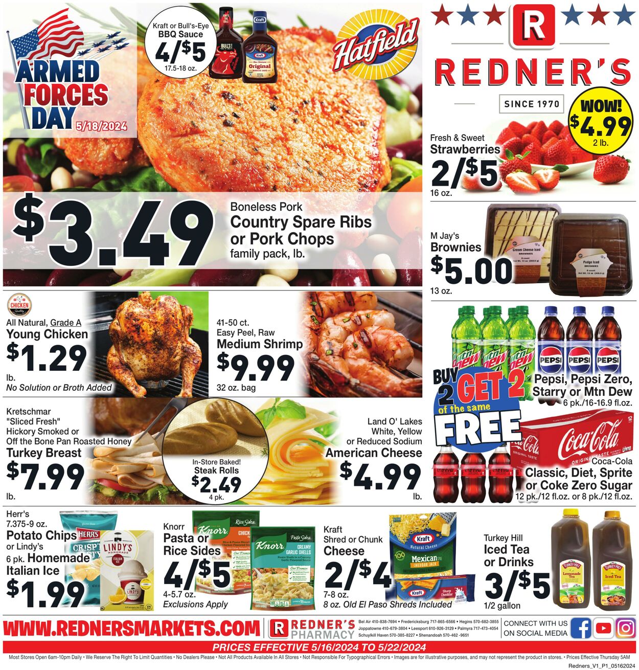 Redner’s Warehouse Market Ad from 05/16/2024
