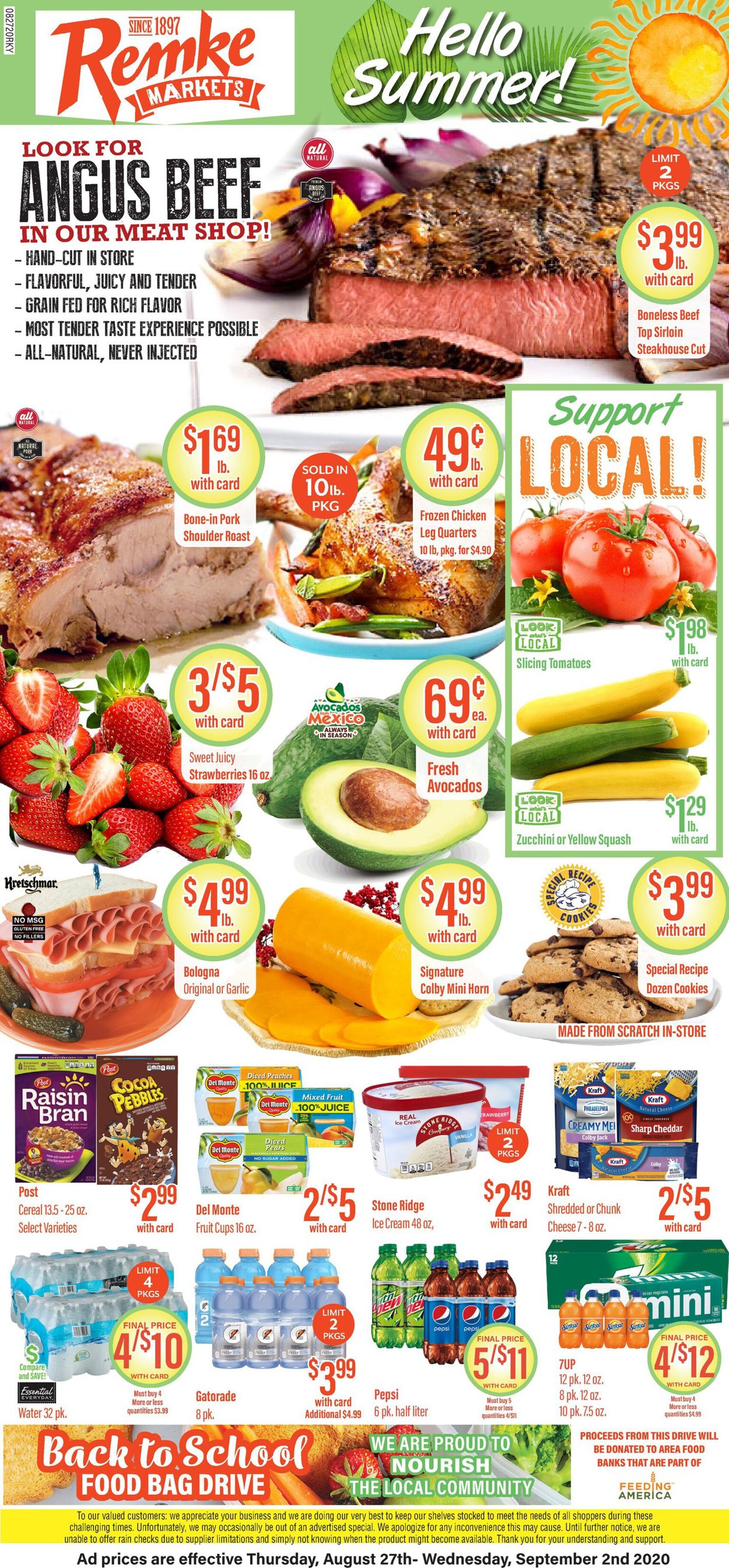 Remke Markets Ad from 08/27/2020