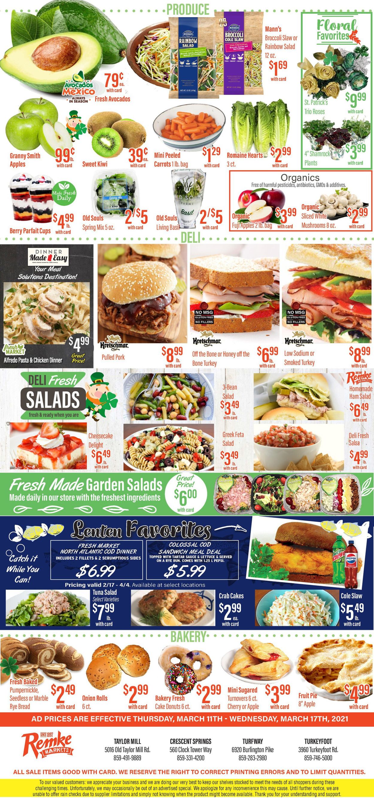 Remke Markets Ad from 03/11/2021