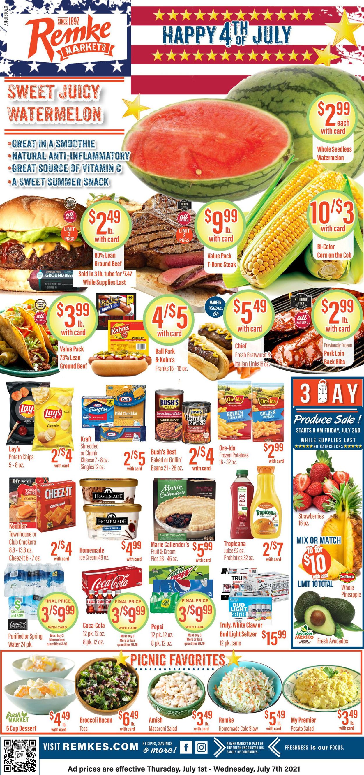 Remke Markets Ad from 07/01/2021