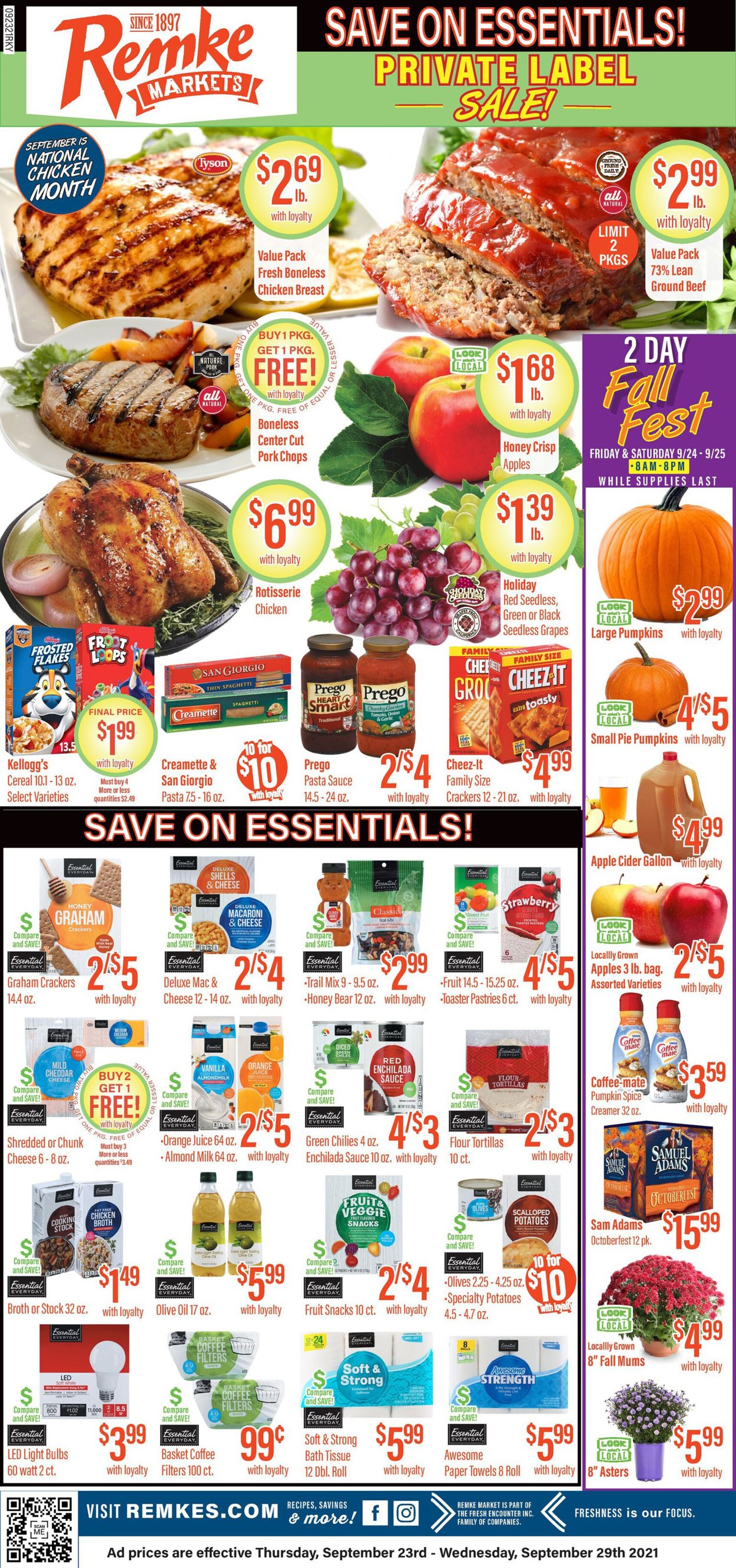 Remke Markets Ad from 09/23/2021