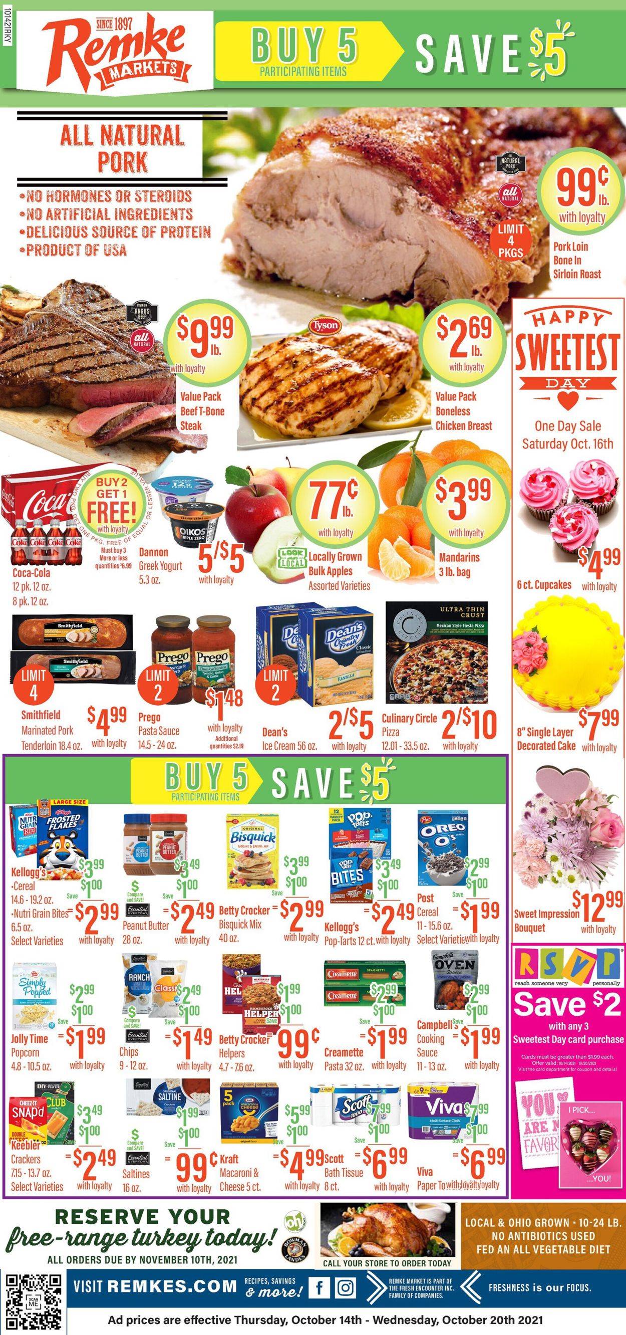 Remke Markets Ad from 10/14/2021