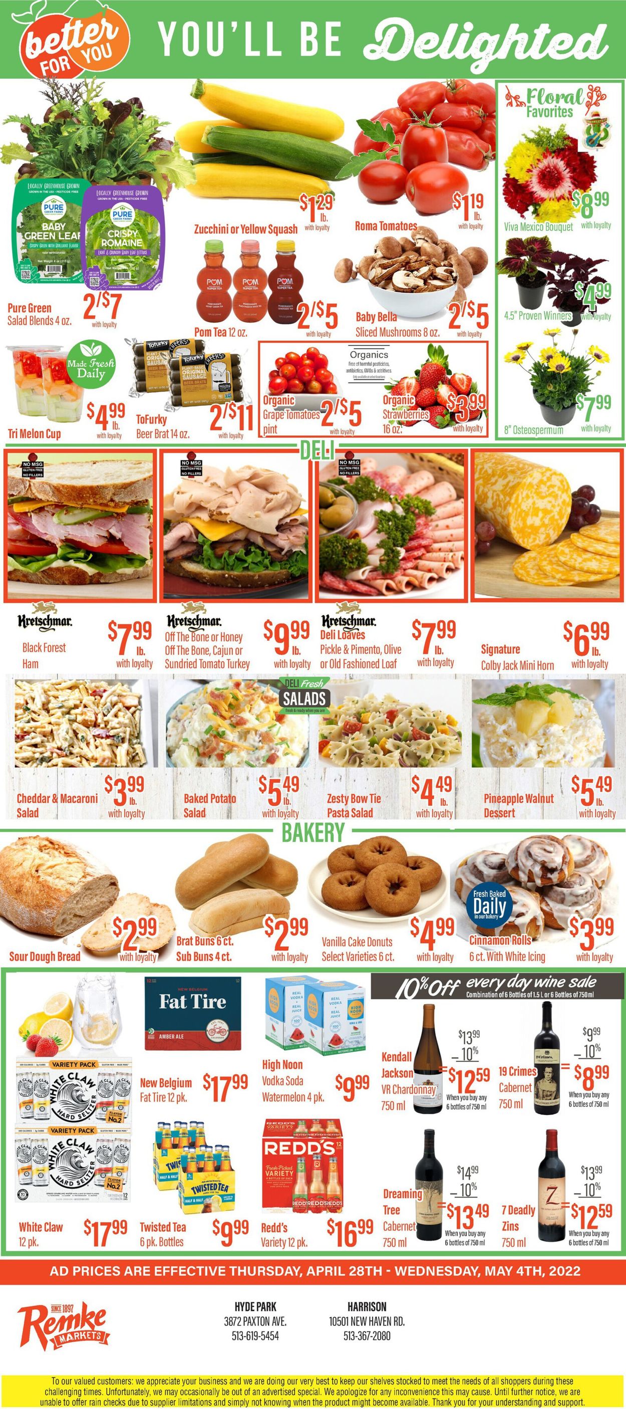 Remke Markets Ad from 04/28/2022