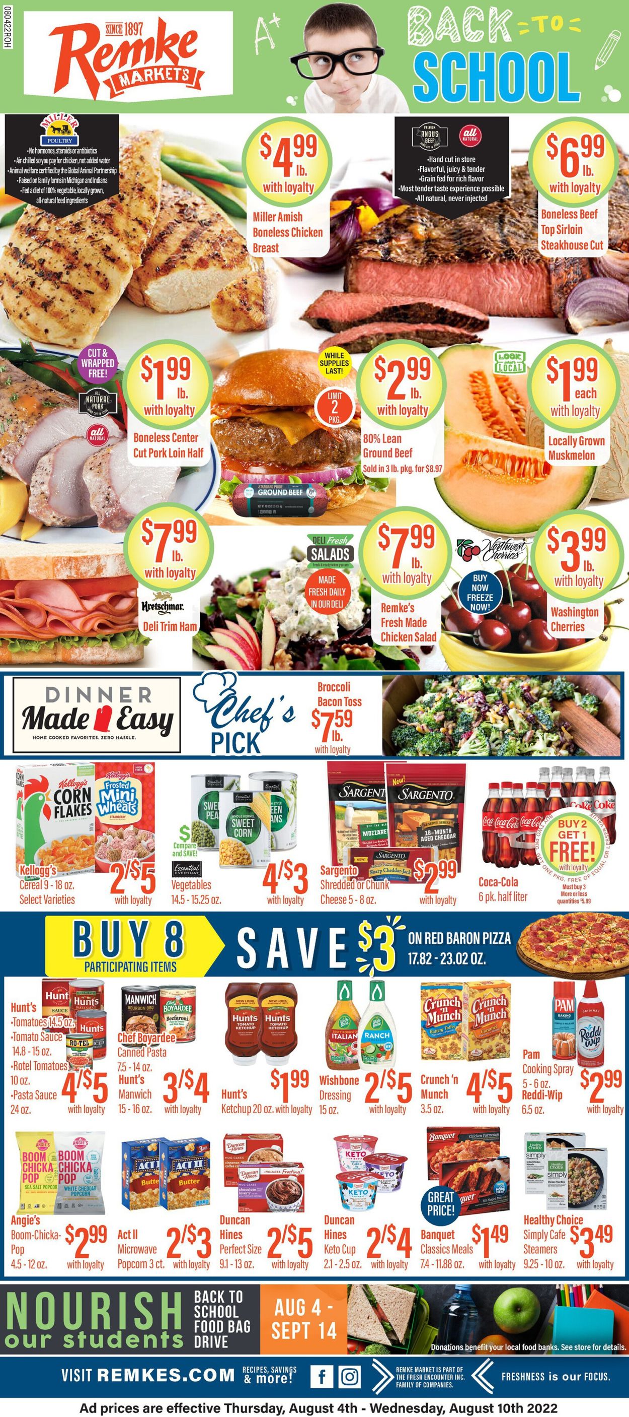 Remke Markets Ad from 08/04/2022