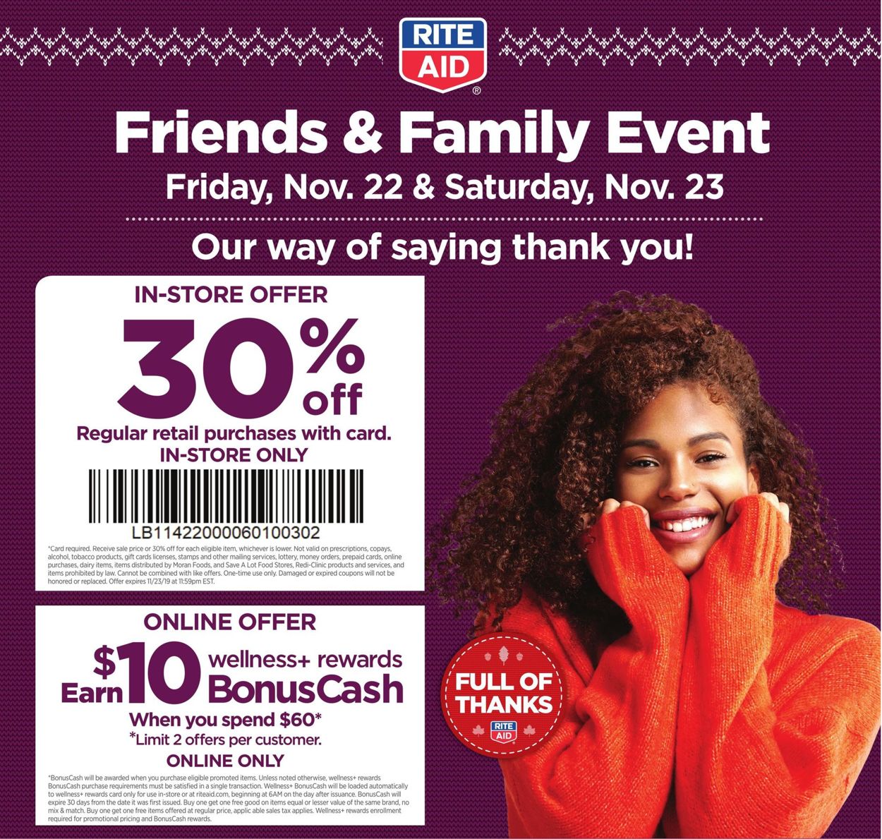 Rite Aid Ad from 11/17/2019