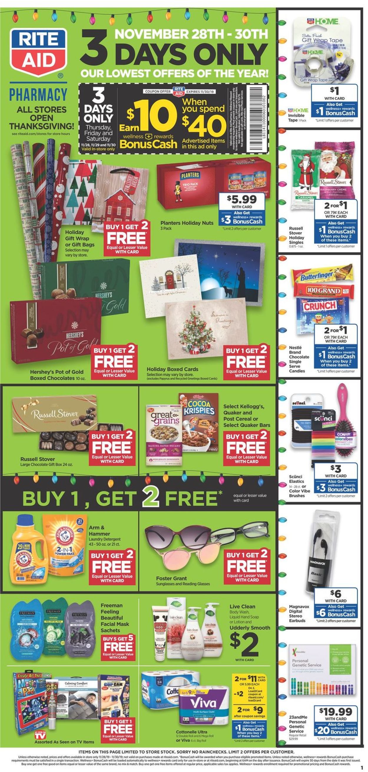 Rite Aid Ad from 11/28/2019