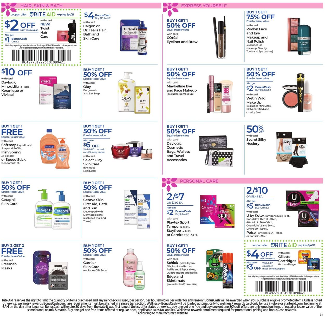 Rite Aid Ad from 08/29/2021