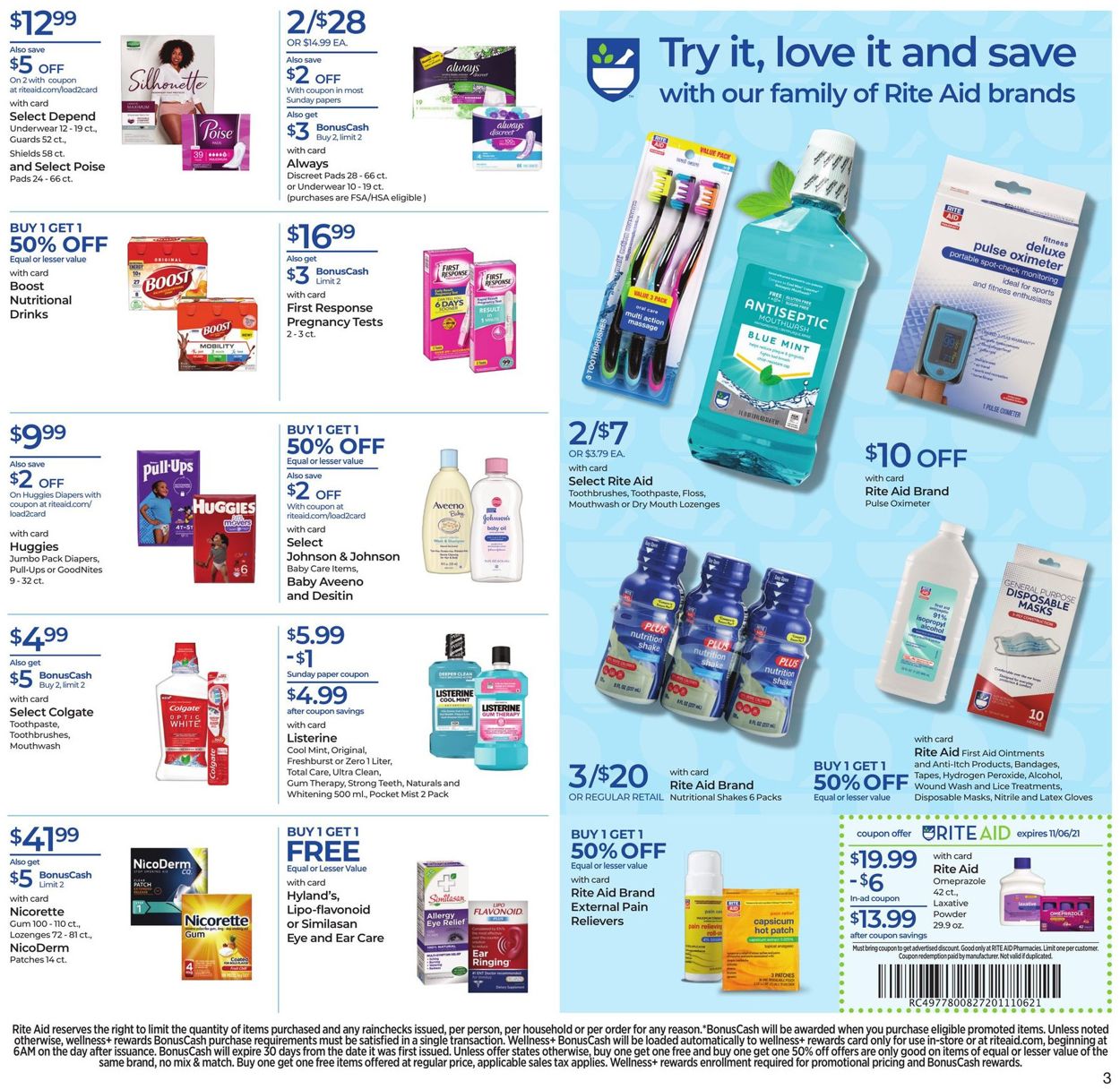 Rite Aid Ad from 10/31/2021