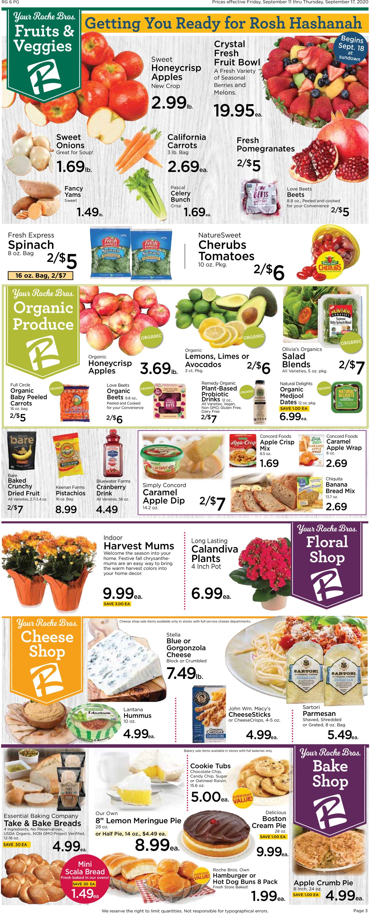 Roche Bros. Supermarkets Ad from 09/11/2020