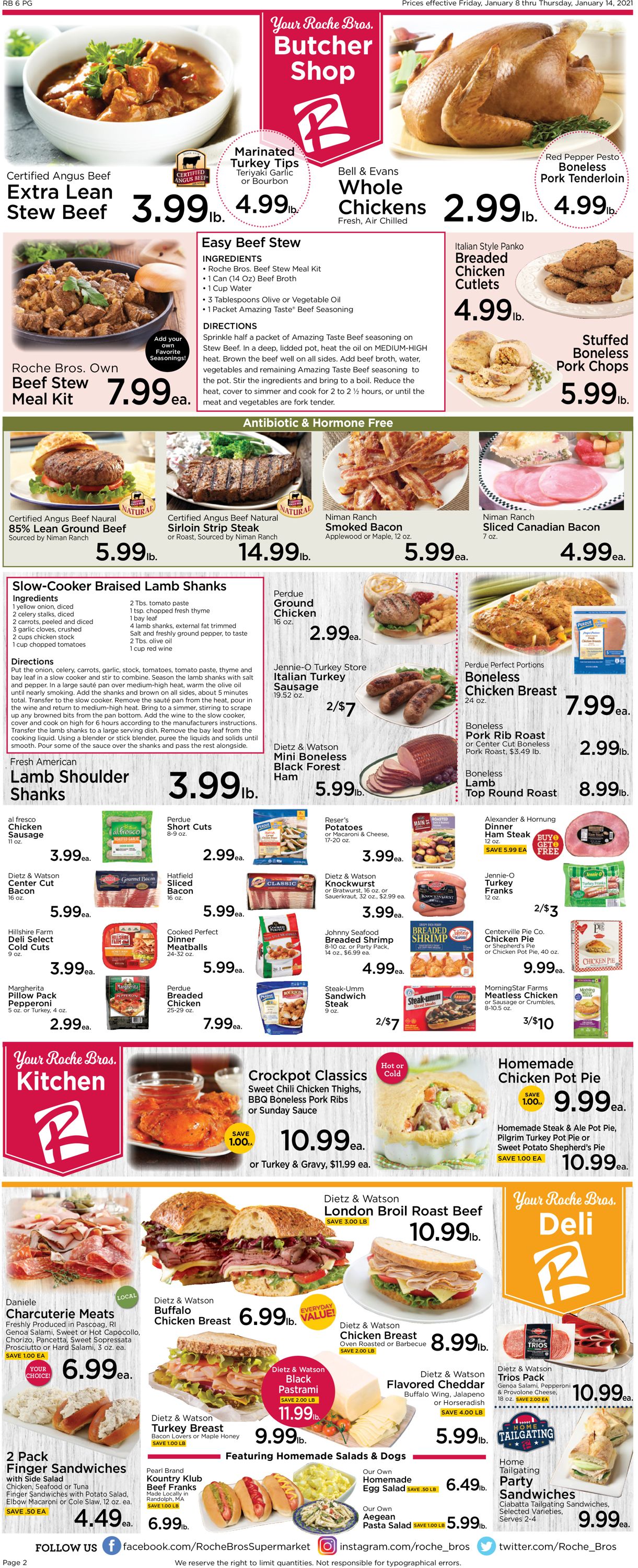 Roche Bros. Supermarkets Ad from 01/08/2021