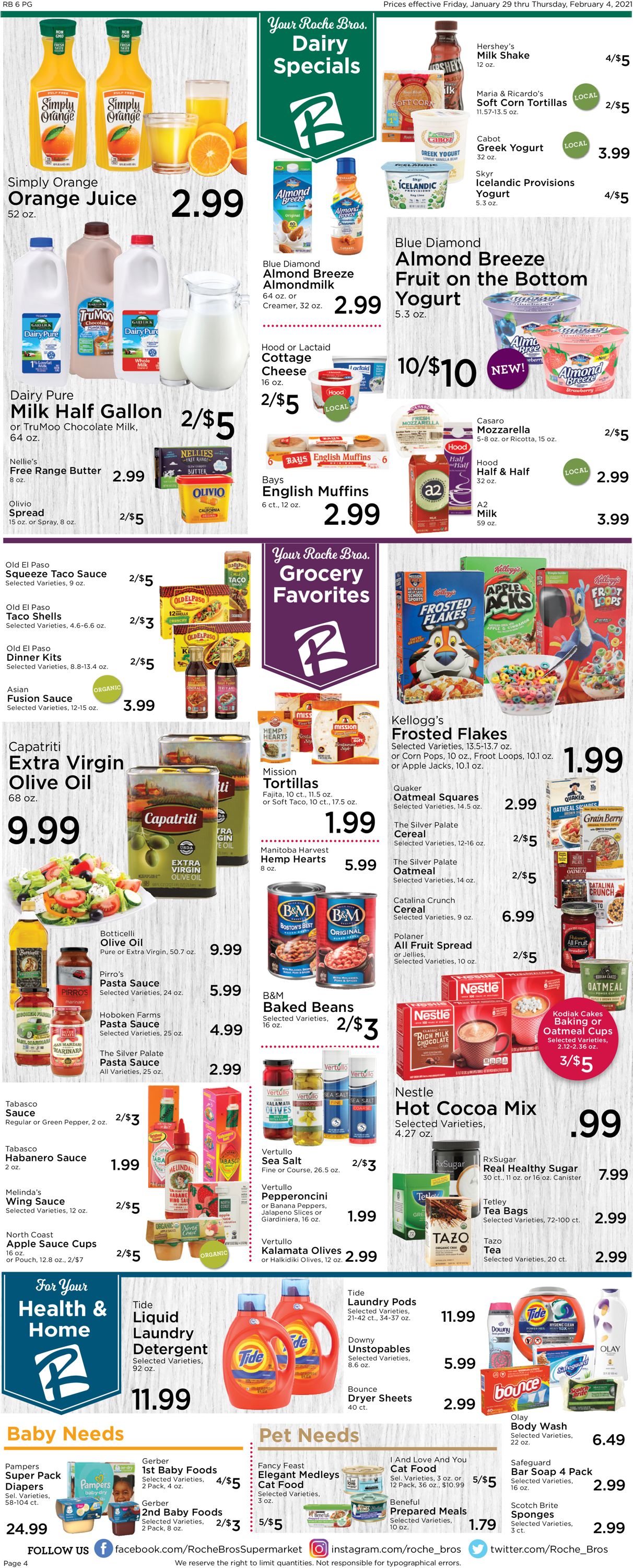 Roche Bros. Supermarkets Ad from 01/29/2021