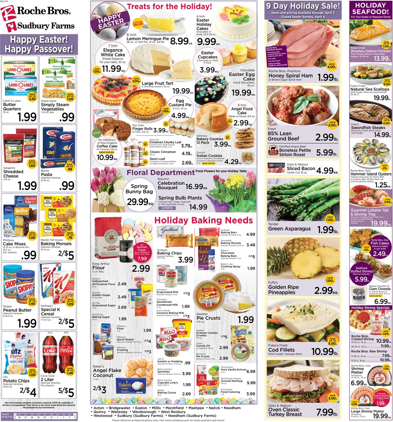Roche Bros. Supermarkets Ad from 03/26/2021