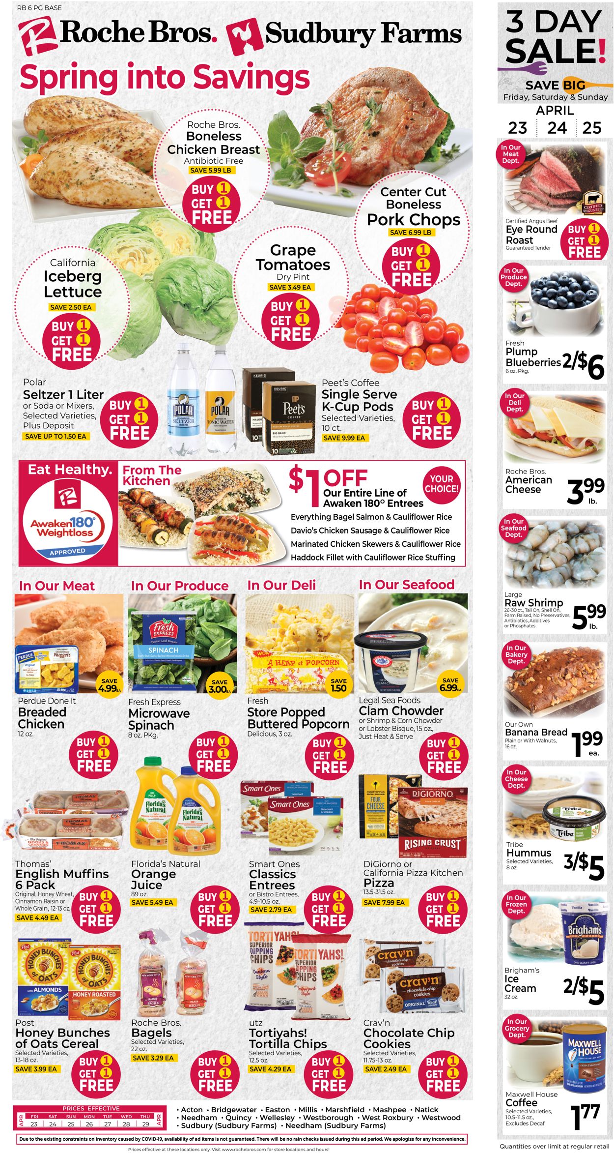 Roche Bros. Supermarkets Ad from 04/23/2021