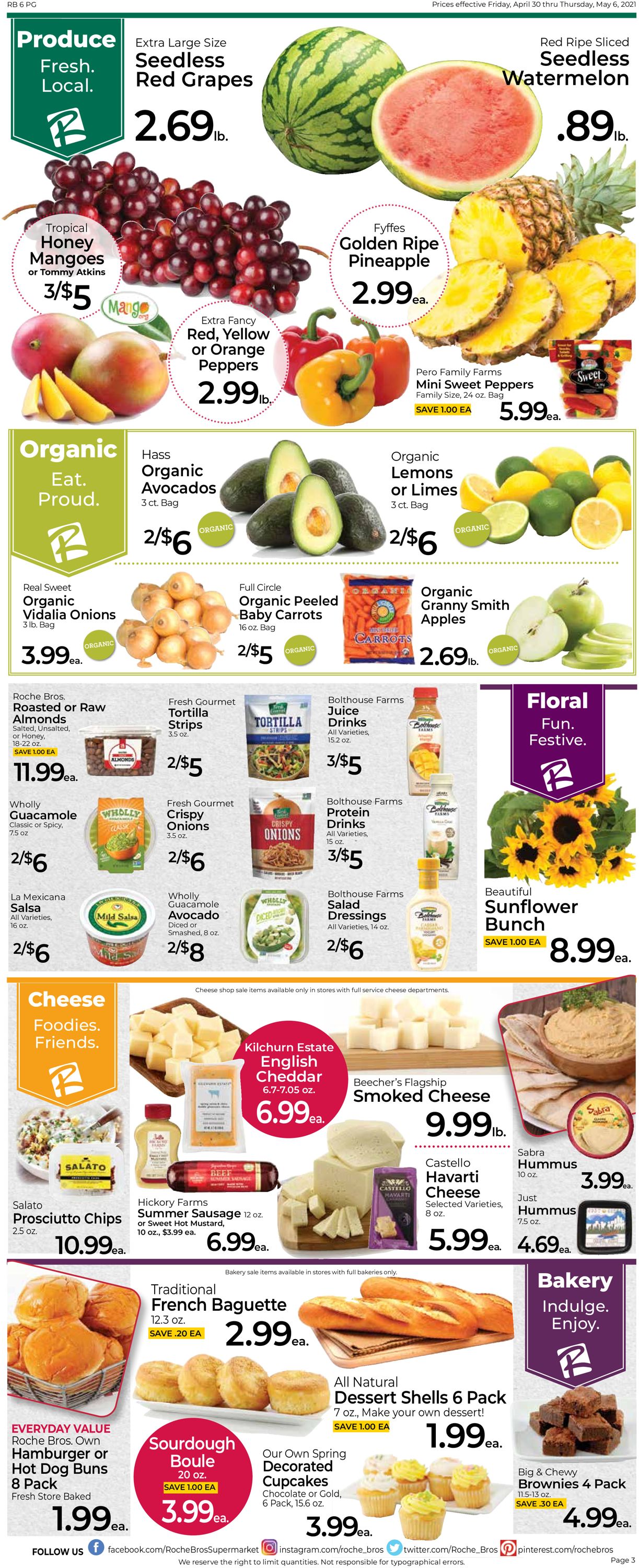 Roche Bros. Supermarkets Ad from 04/30/2021